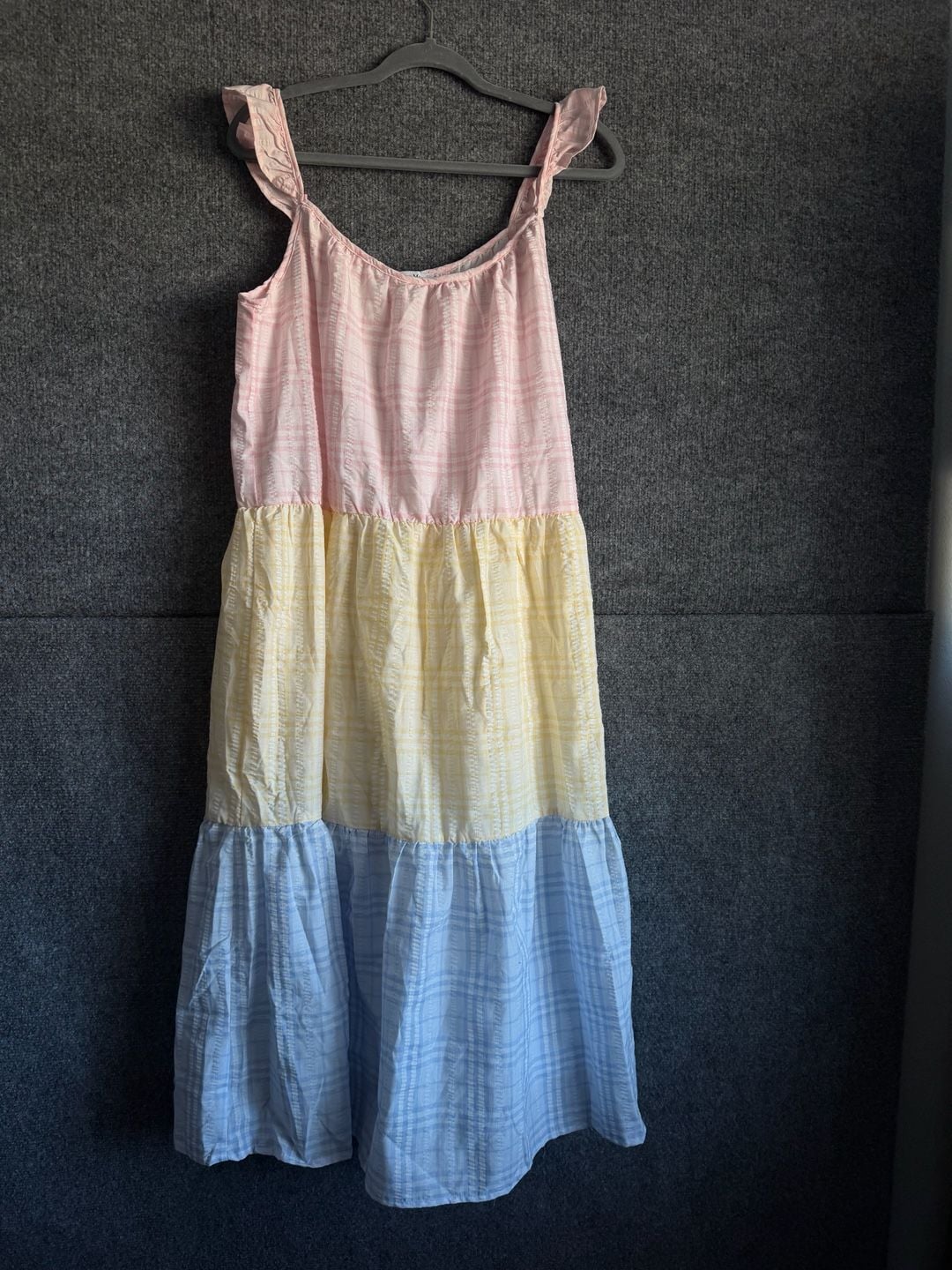Maison Maar Pastel Tiered Dress Size L 2