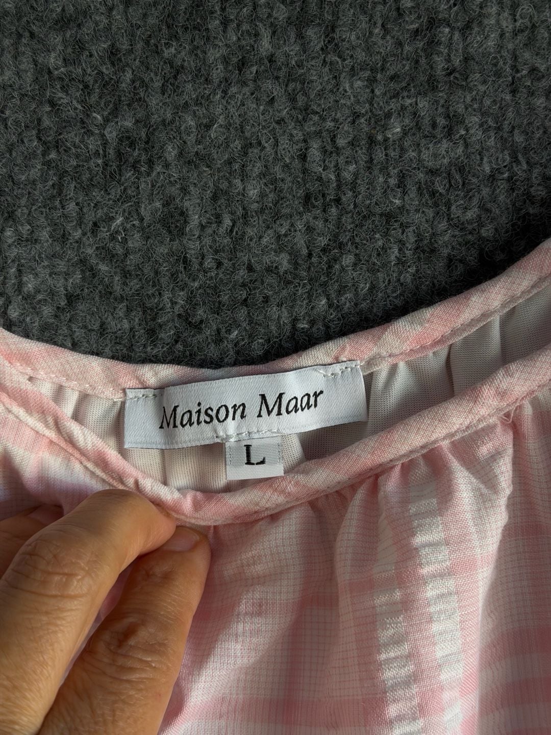 Maison Maar Pastel Tiered Dress Size L 4