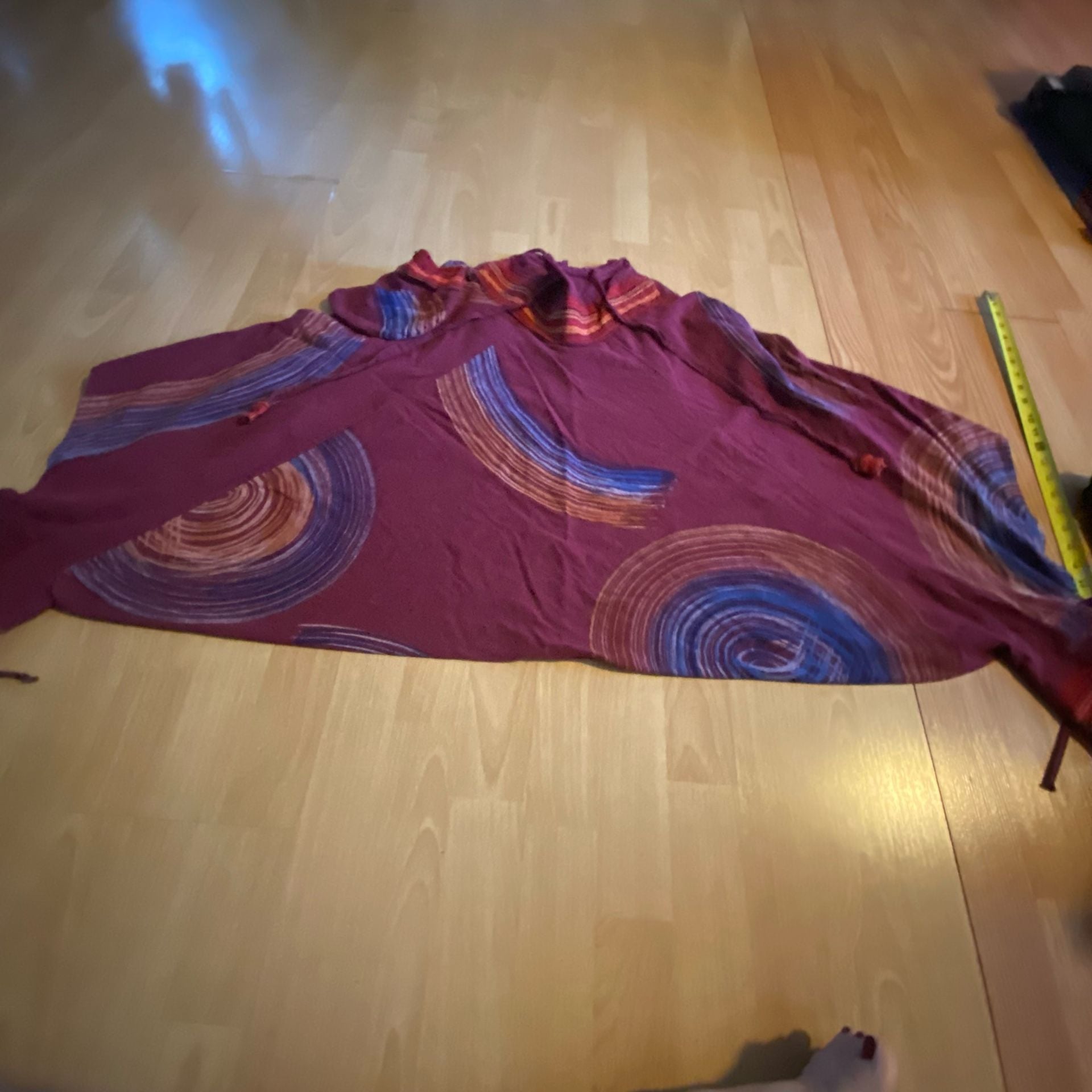 Boho Harem Pants Purple Multicolor Festival 3