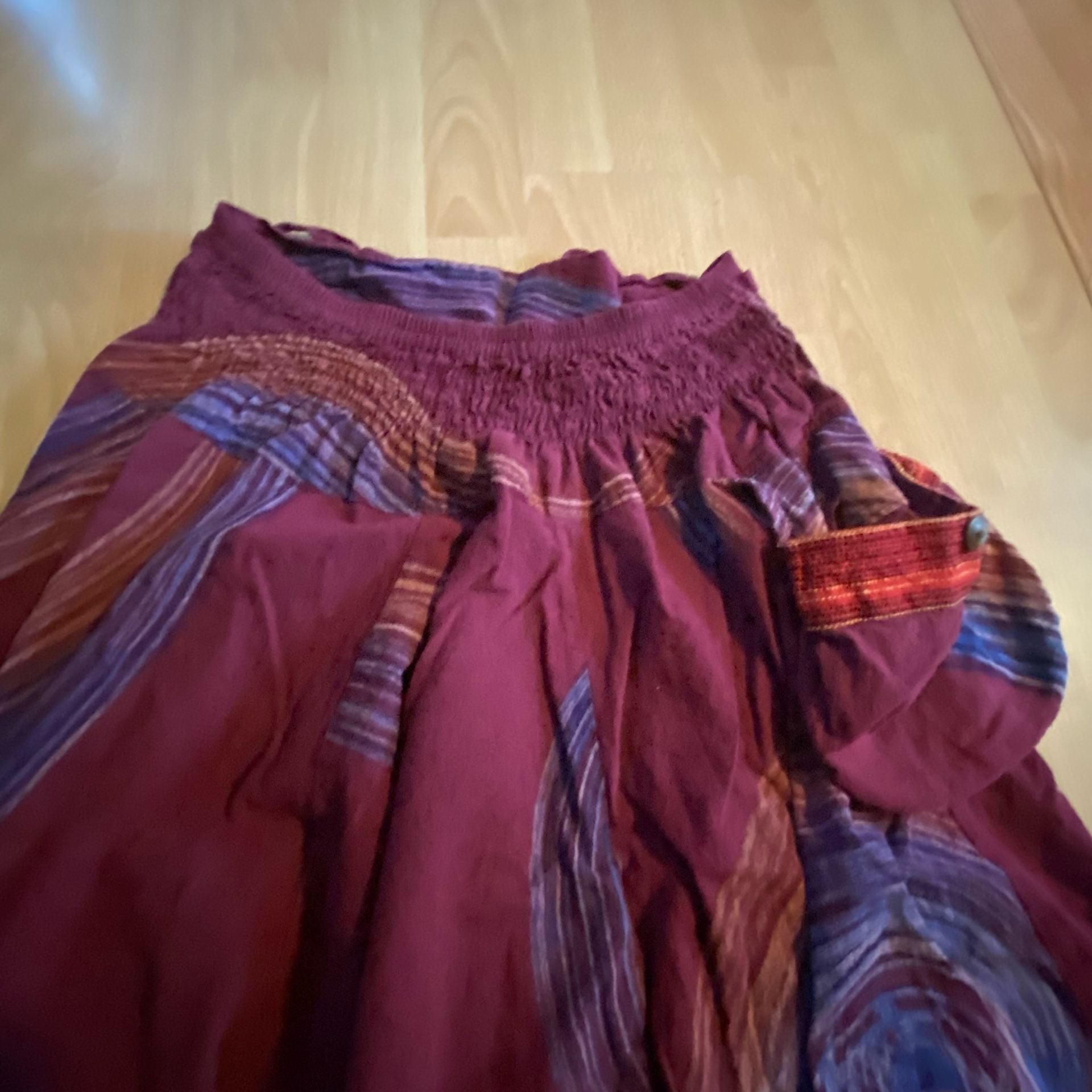 Boho Harem Pants Purple Multicolor Festival 7