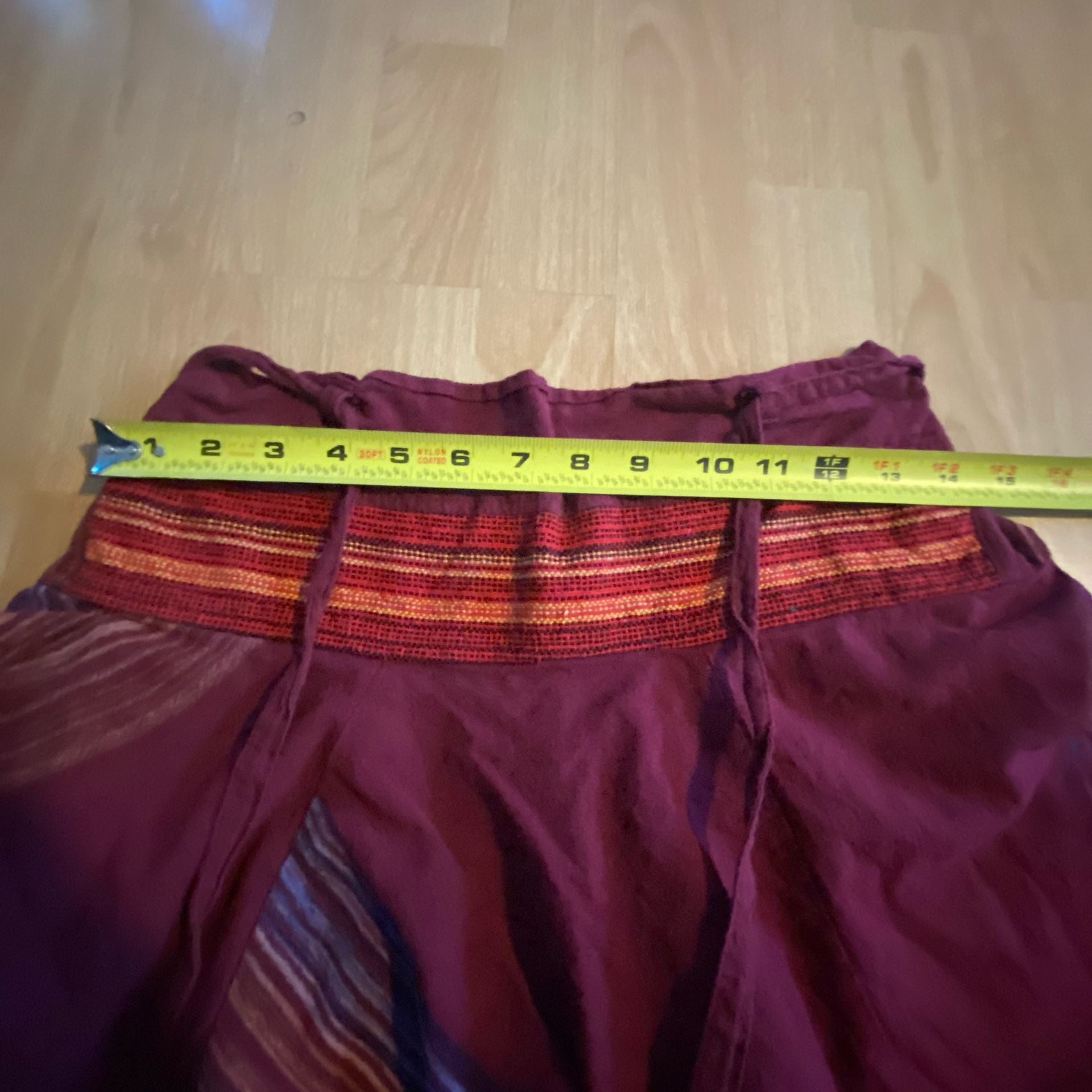 Boho Harem Pants Purple Multicolor Festival 8
