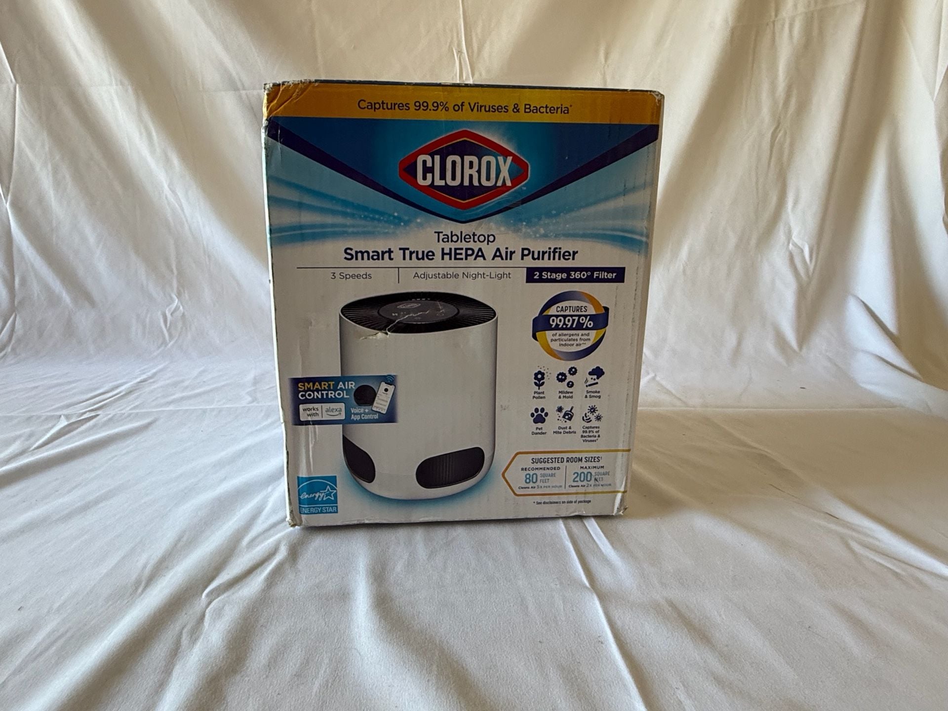 Tabletop Smart True HEPA Air Purifier New In Box 1