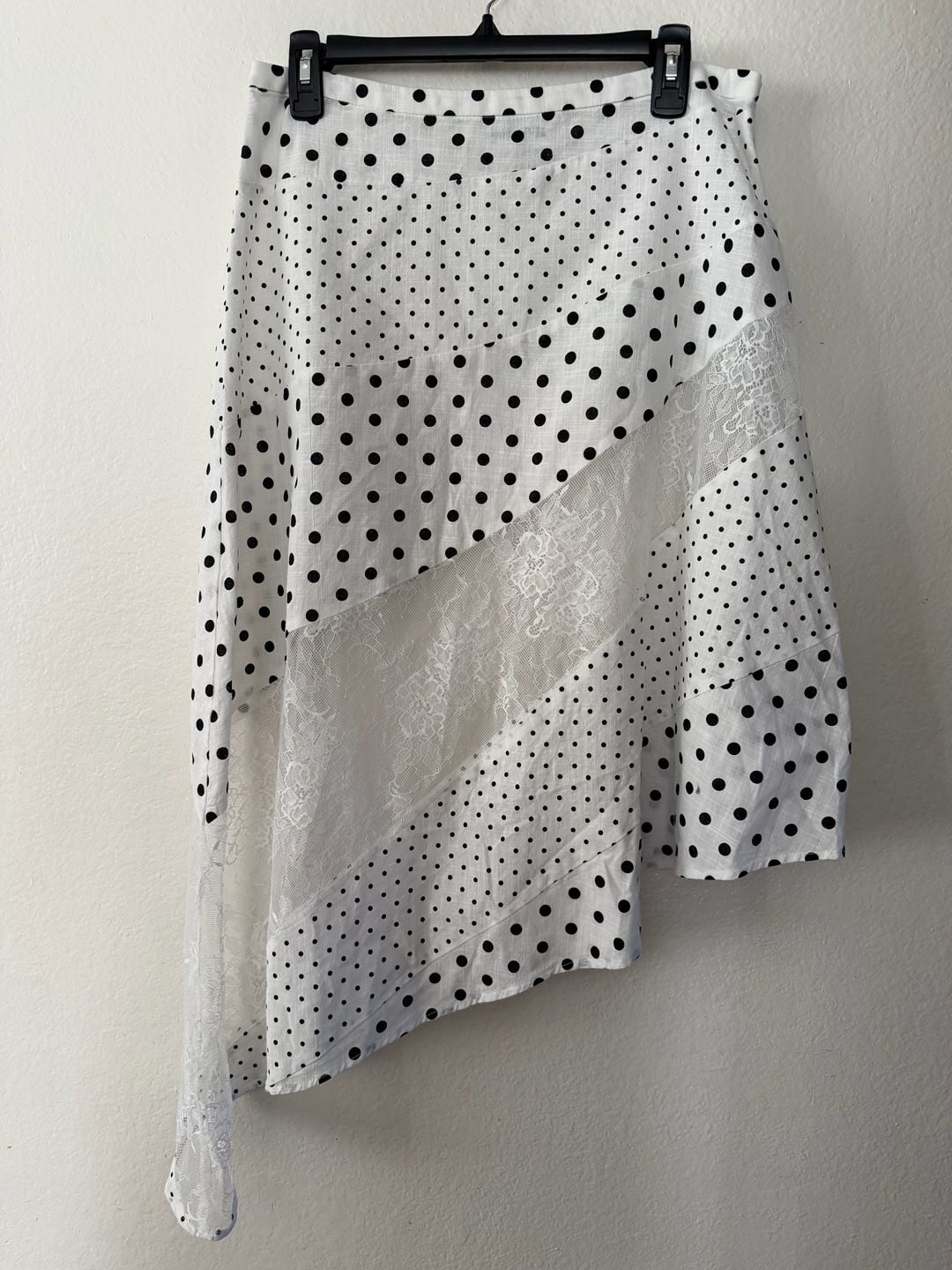 Princess Polly Polka Dot Lace Asymmetrical Skirt 2