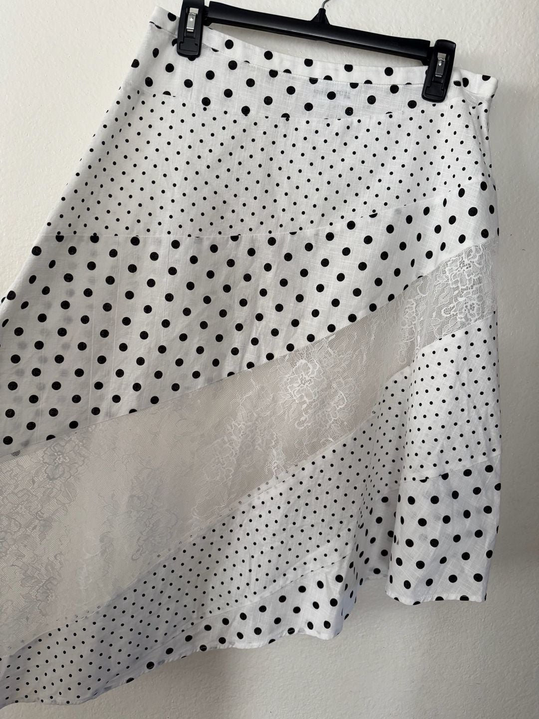 Princess Polly Polka Dot Lace Asymmetrical Skirt 4