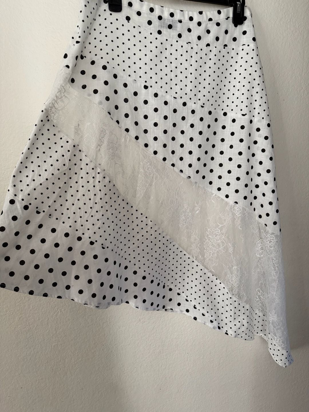 Princess Polly Polka Dot Lace Asymmetrical Skirt 5