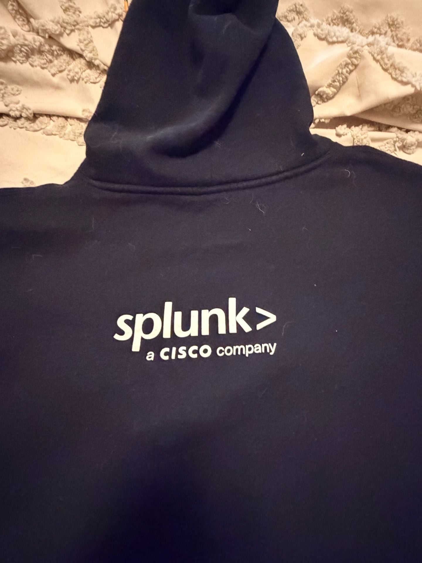 Splunk A Cisco Company Hoodie Size 2XL Black Pink Tech Corporate Swag 3