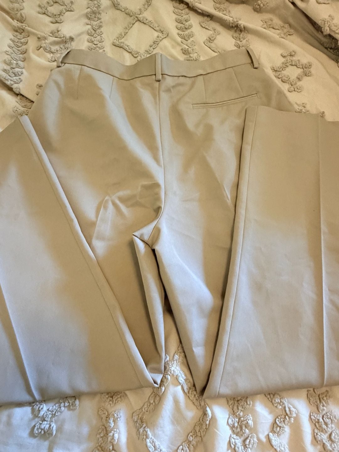 ASOS Design Pleated Trousers W32xL30 Beige Dress Pants 3