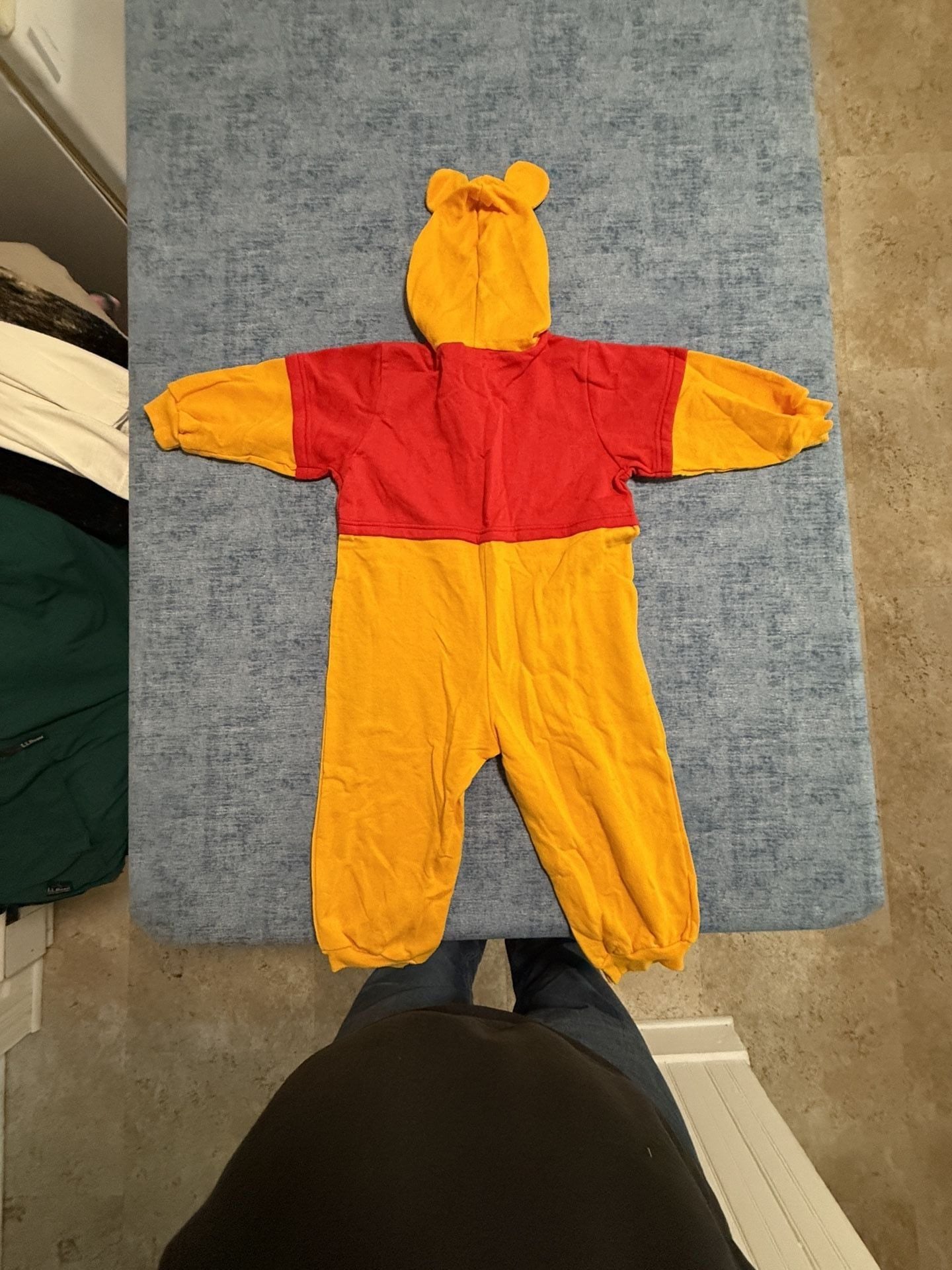 Disney Pooh Winnie The Pooh Hooded Romper Size XL (4T) Red Yellow 2