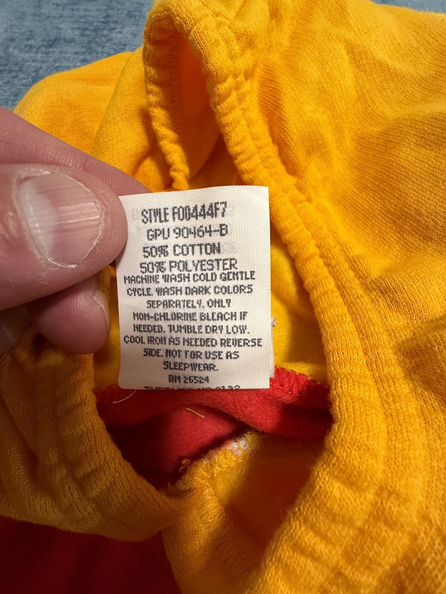 Disney Pooh Winnie The Pooh Hooded Romper Size XL (4T) Red Yellow 5