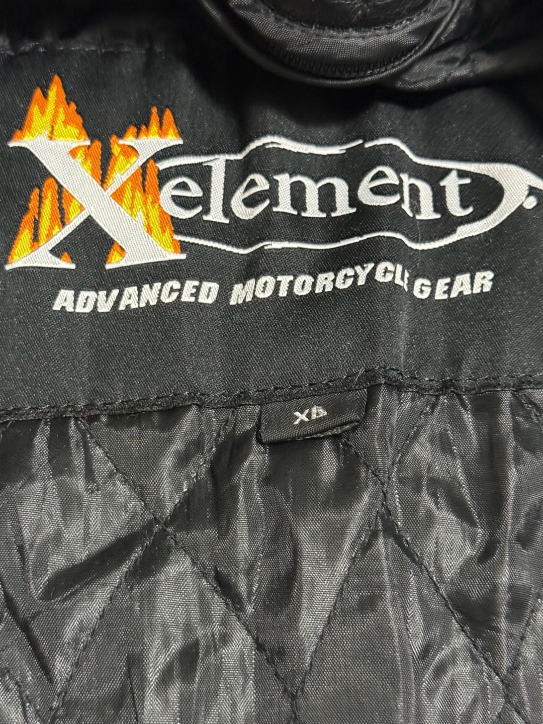 Xelement Leather Motorcycle Jacket Size XL Black Biker 4