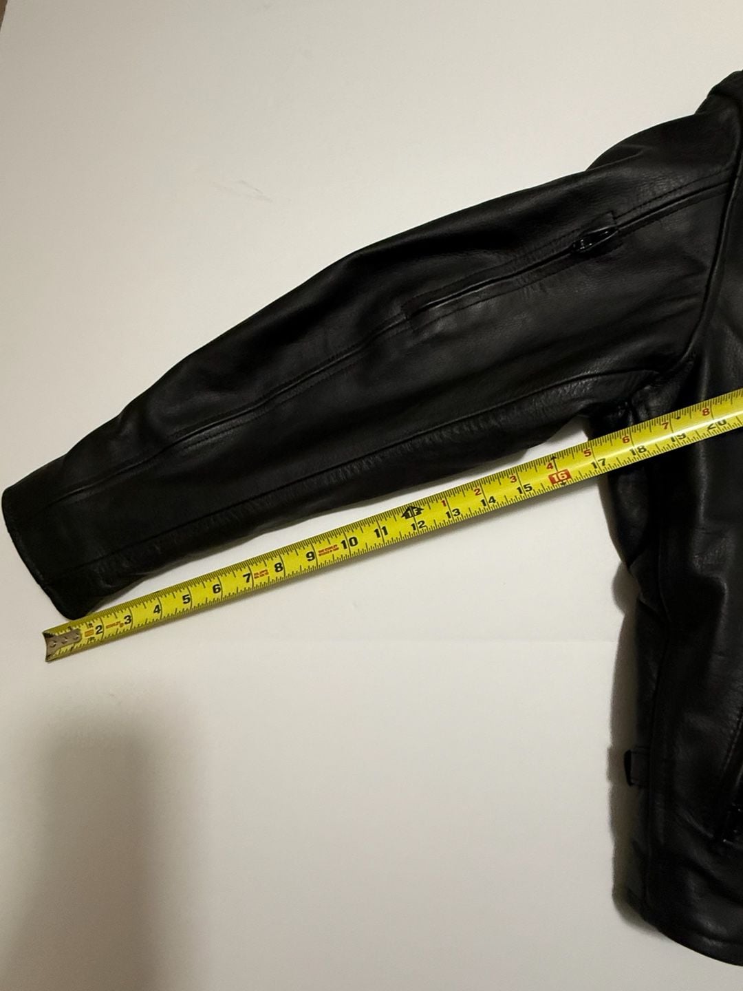 Xelement Leather Motorcycle Jacket Size XL Black Biker 10