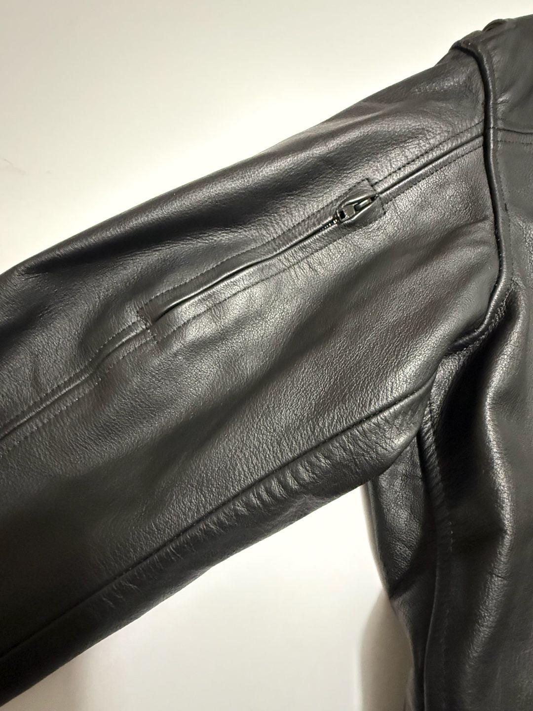 Xelement Leather Motorcycle Jacket Size XL Black Biker 13
