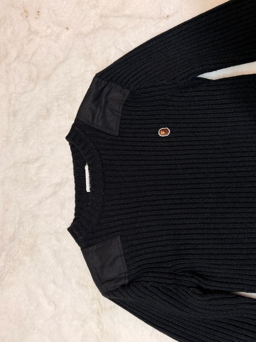 A Bathing Ape Classics Ribbed Sweater Size S Black 3