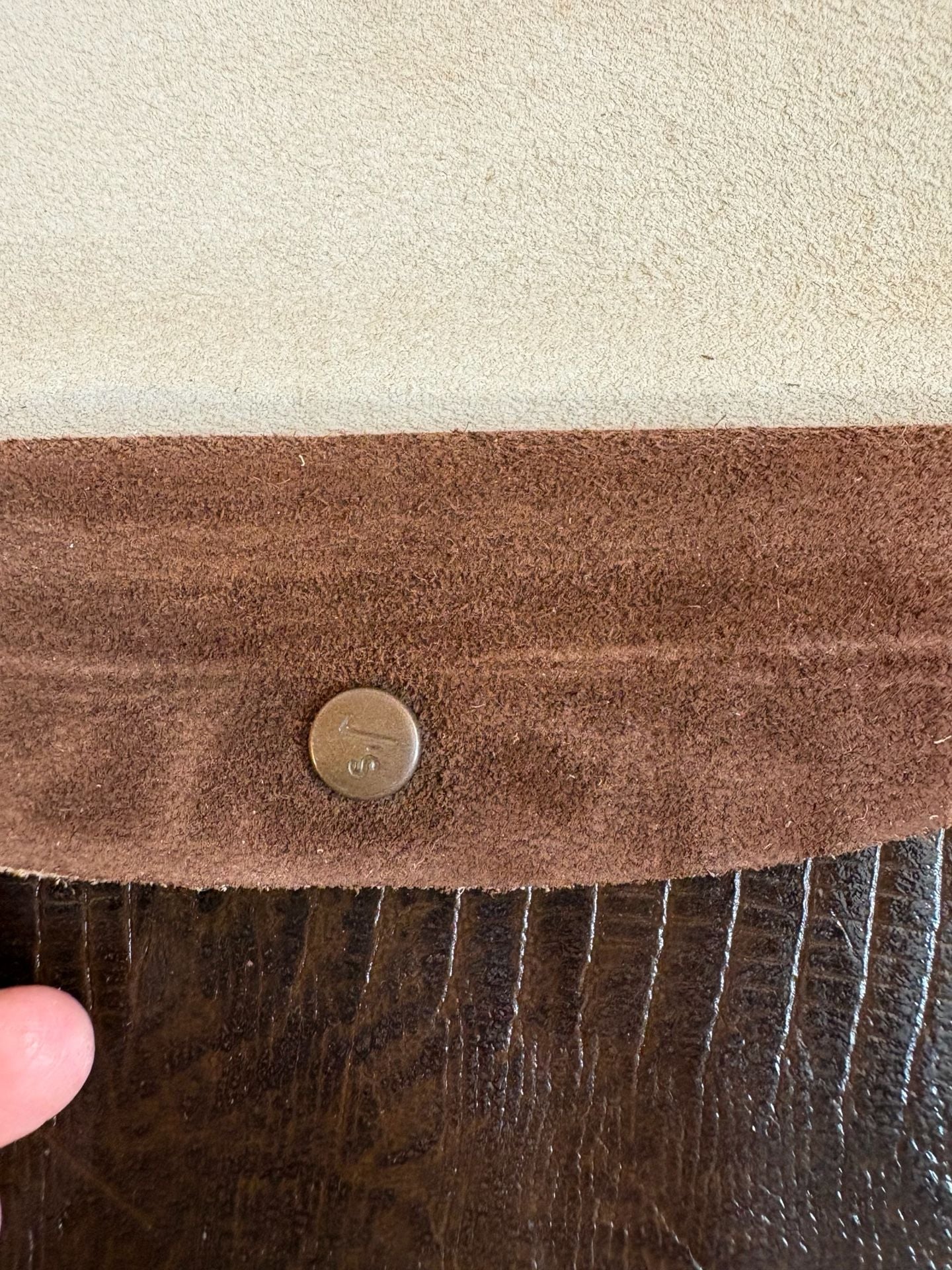 Vintage Brown Leather Checkbook Wallet Organizer 5