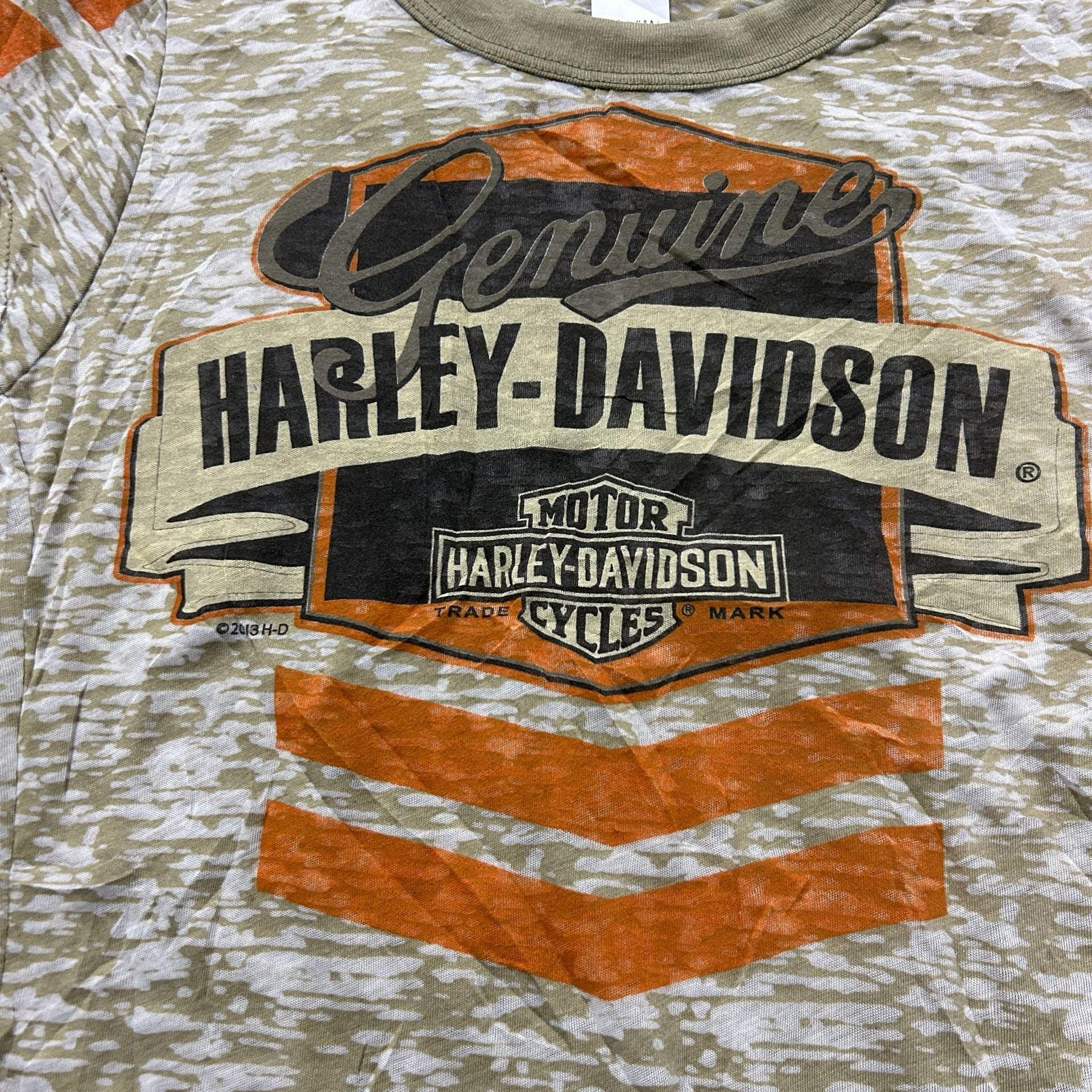 Harley Davidson Women's Small Burnout Graphic T Shirt USA Made Biker Moto 5