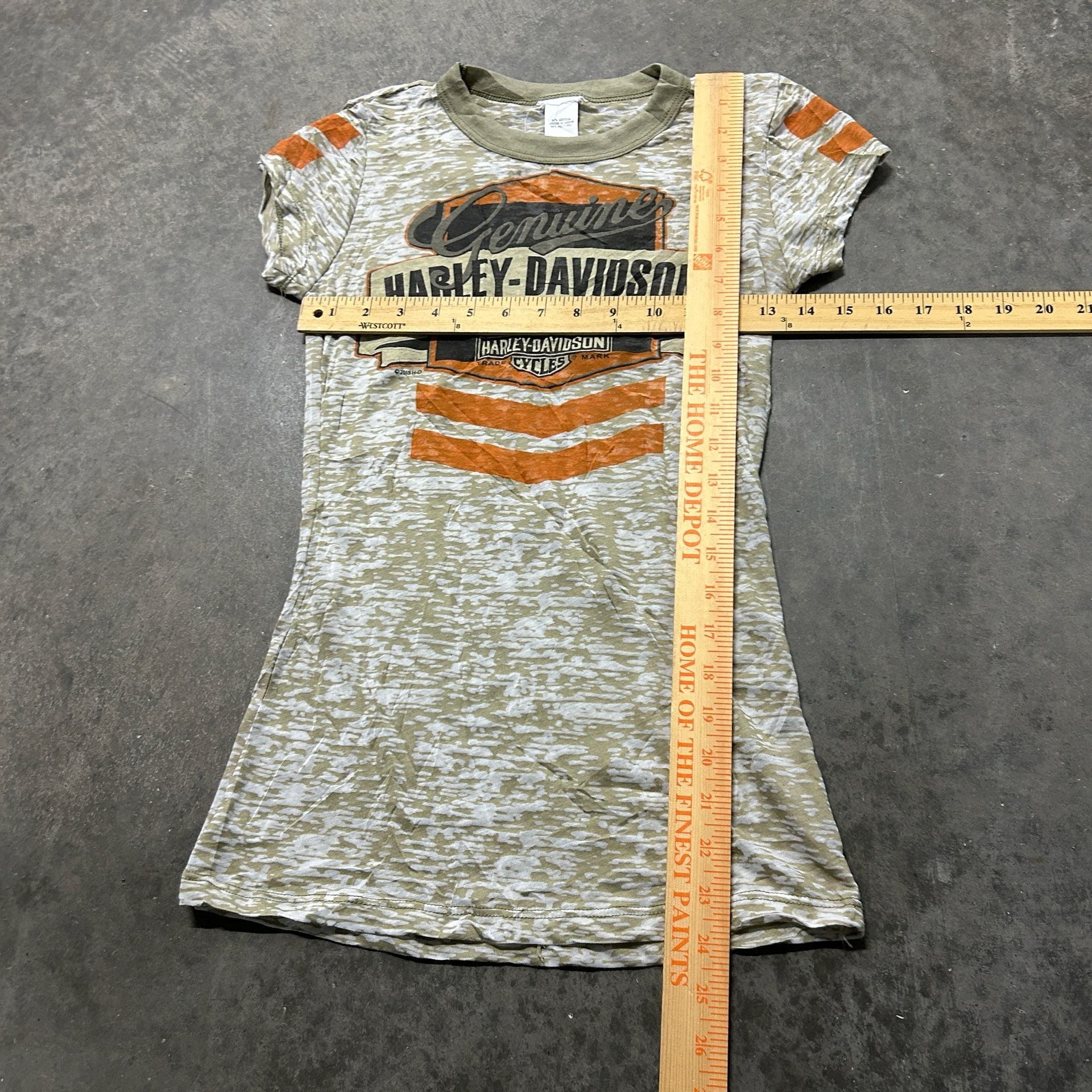 Harley Davidson Women's Small Burnout Graphic T Shirt USA Made Biker Moto 6