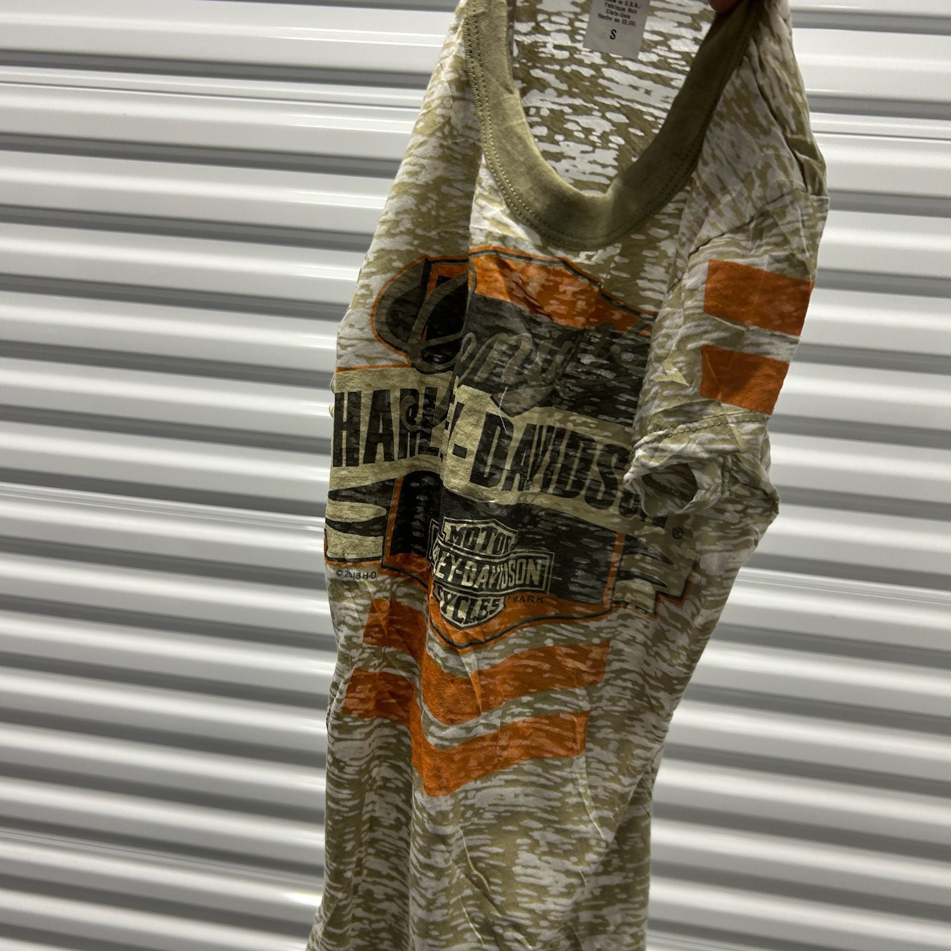 Harley Davidson Women's Small Burnout Graphic T Shirt USA Made Biker Moto 7
