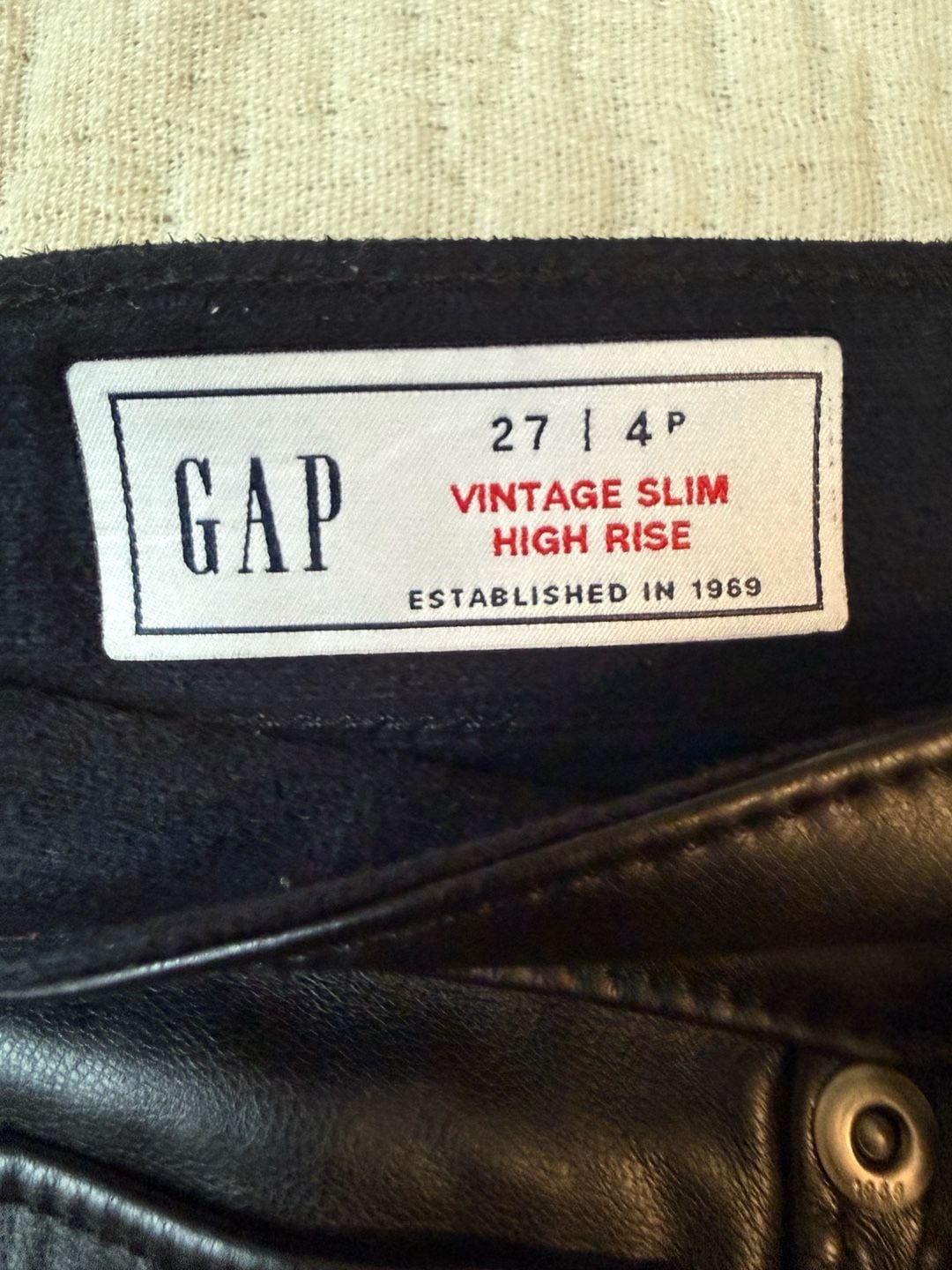 Gap Vintage Slim High Rise 27 4P Pants 4