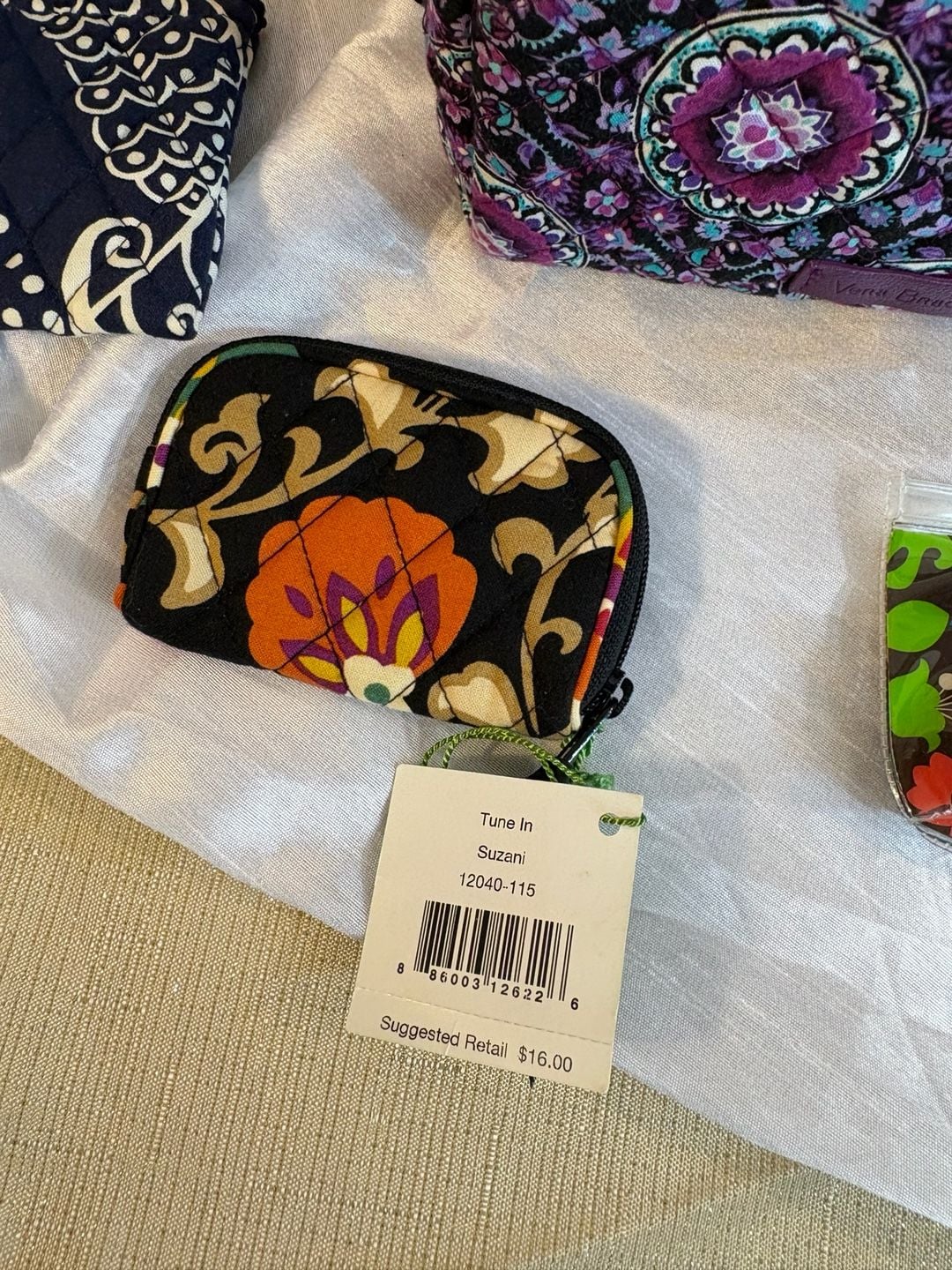 Vera Bradley Quilted Handbag Lot of 9 Assorted Bags and Accessories 10