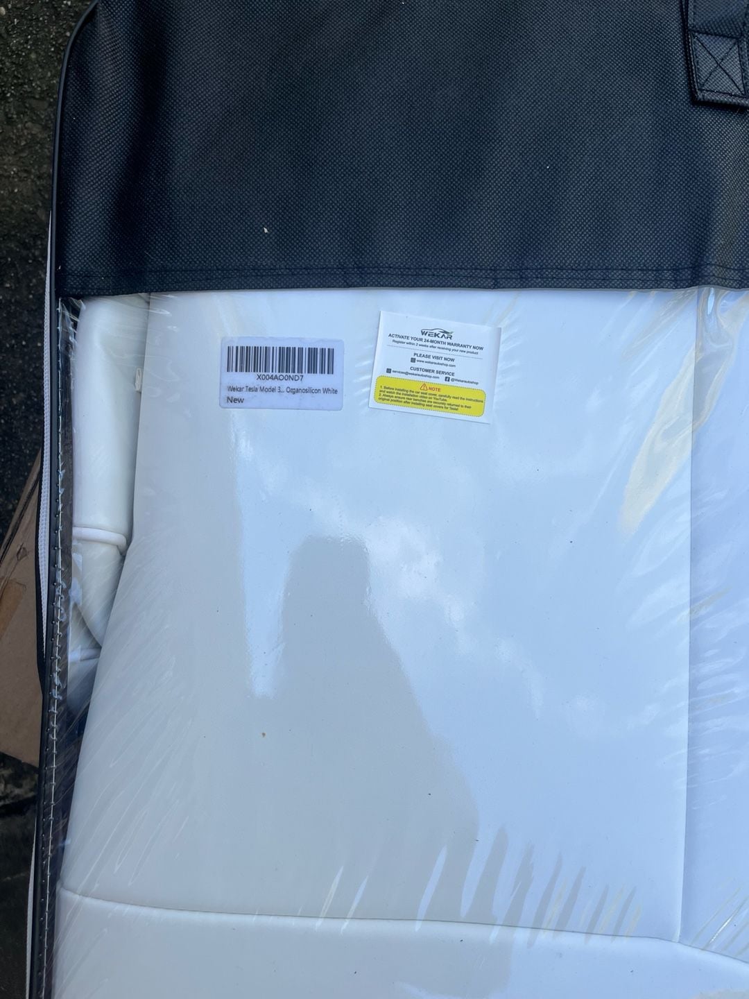 Wekar Tesla Model 3 Seat Covers Organosilicon White 3
