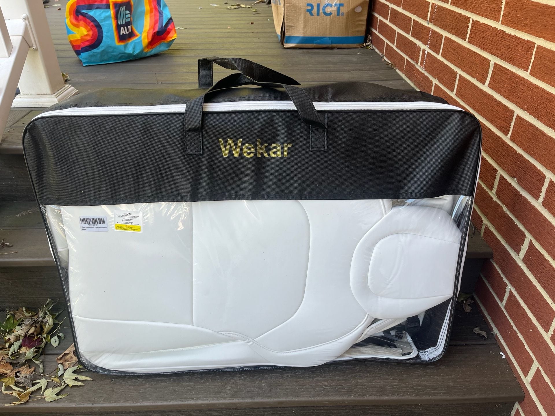 Wekar Tesla Model 3 Seat Covers Organosilicon White 4