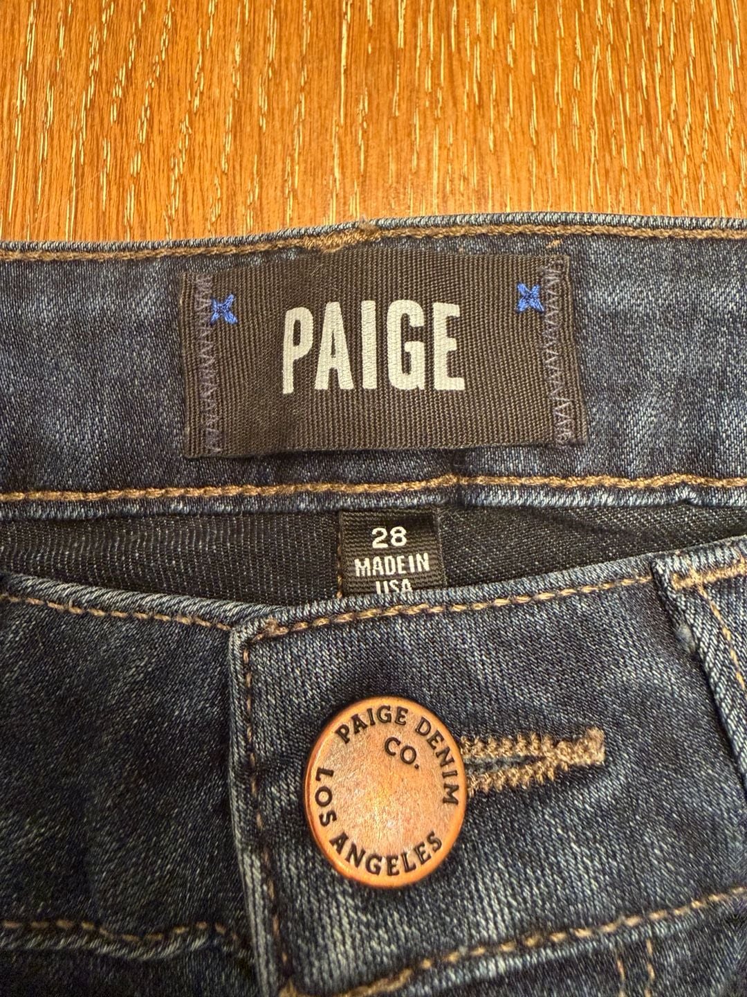 Paige Denim Skinny Jeans Size 28 Dark Wash 2