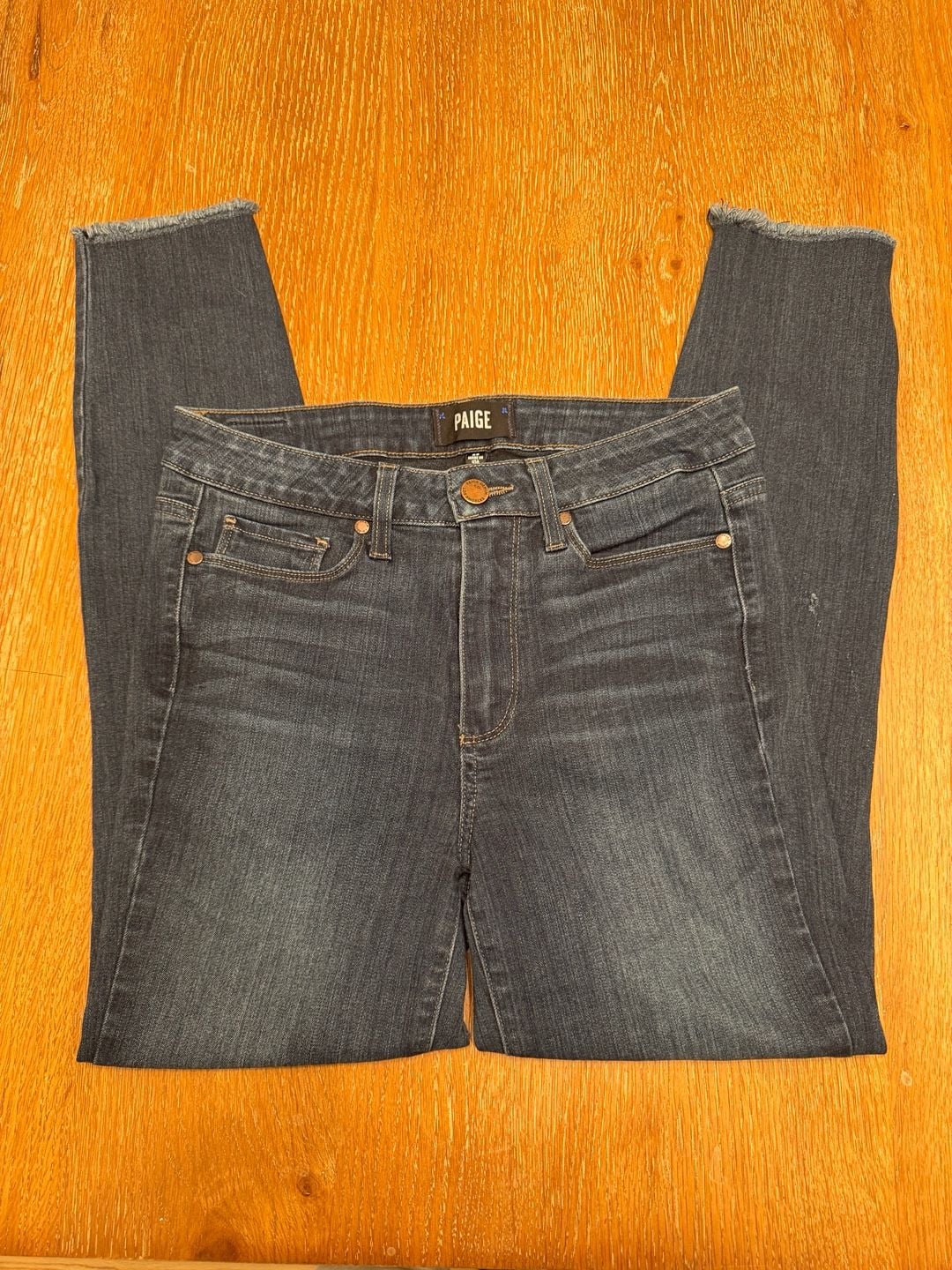Paige Denim Skinny Jeans Size 28 Dark Wash 3