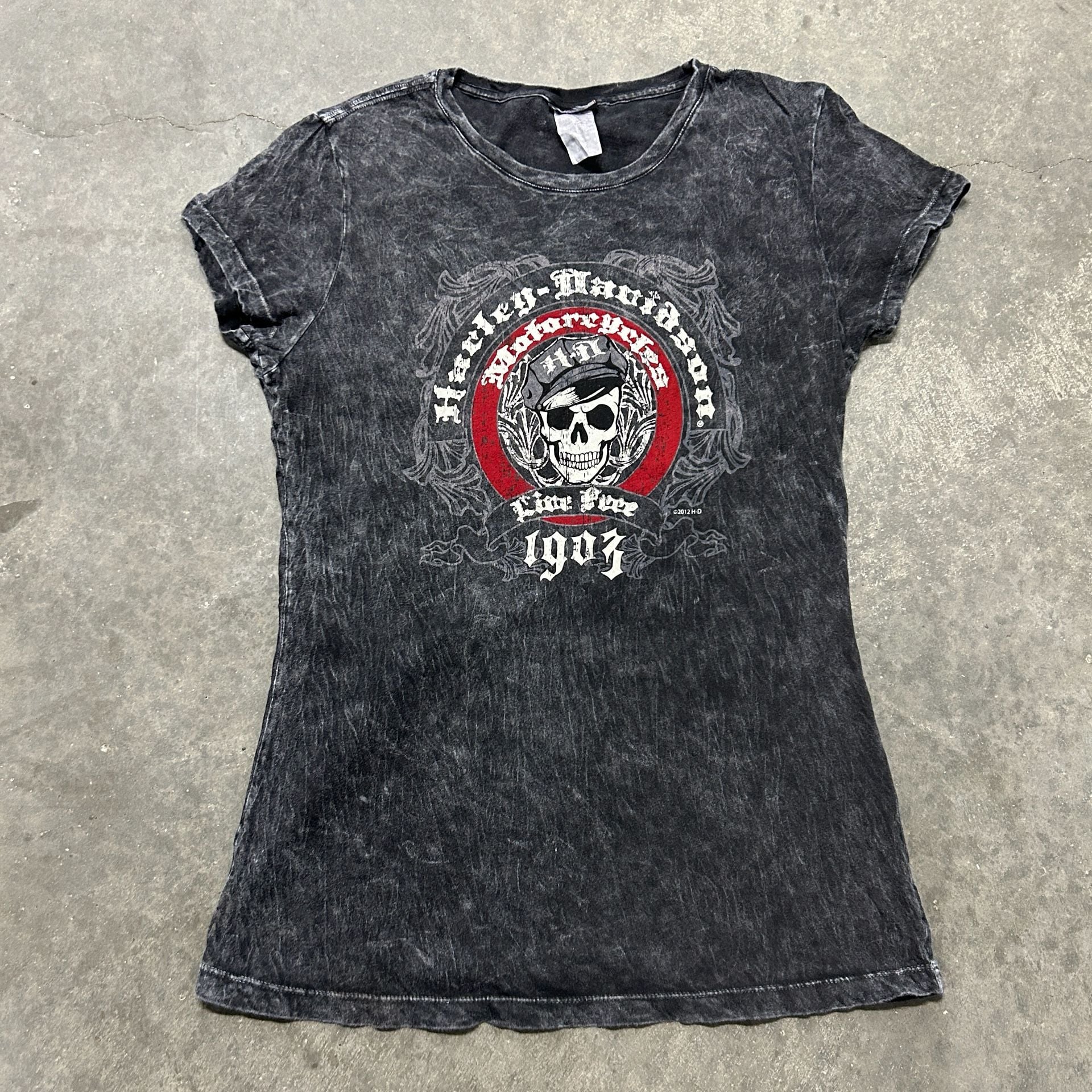 Harley-Davidson Graphic Mineral Wash T-Shirt 7