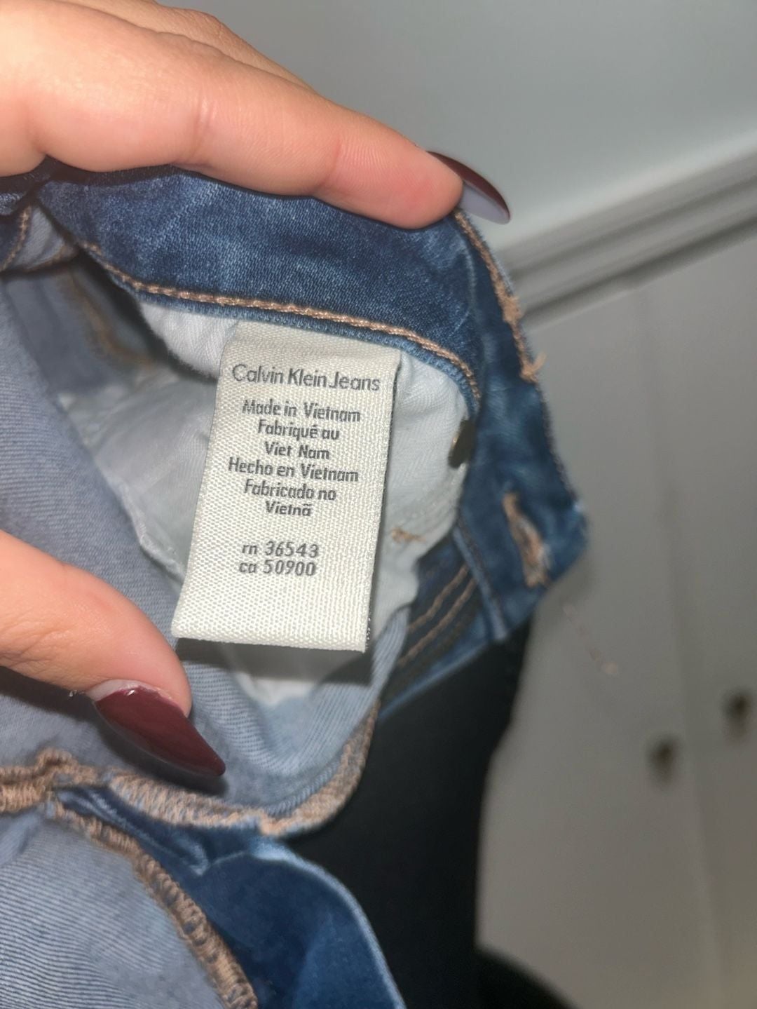 Calvin Klein Denim Skirt Blue Wash Midi 9