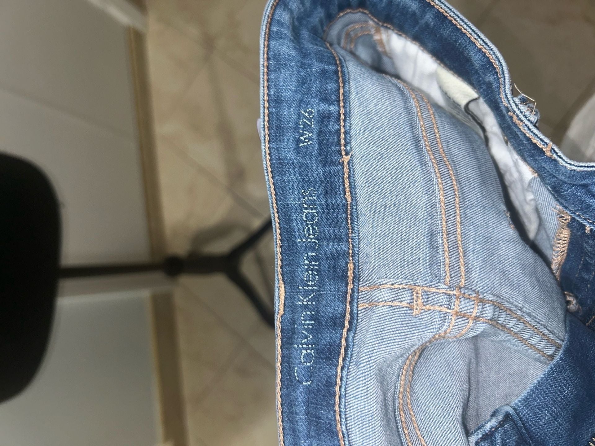 Calvin Klein Denim Skirt Blue Wash Midi 8