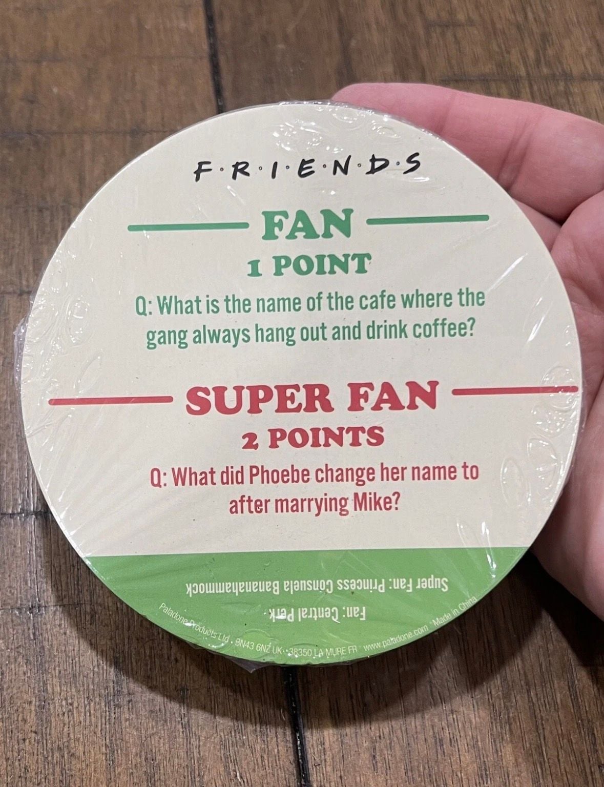 Friends Television Show Central Perk Trivia Coasters Game Set New 3