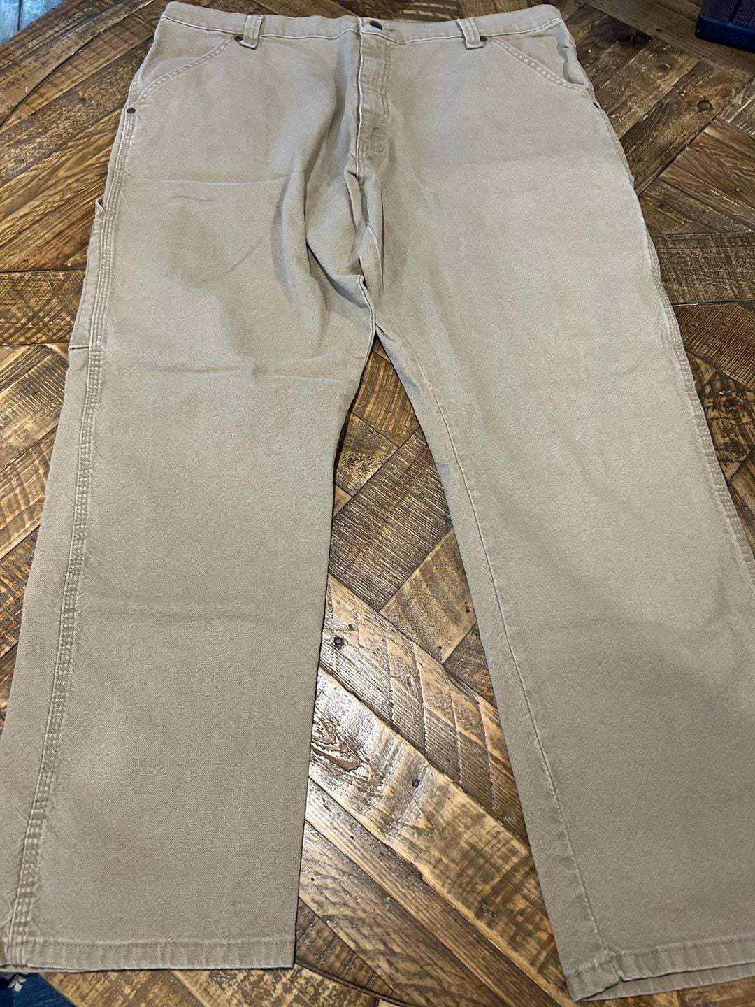 Wrangler Carpenter Pants 40x32 Khaki Utility Workwear 2