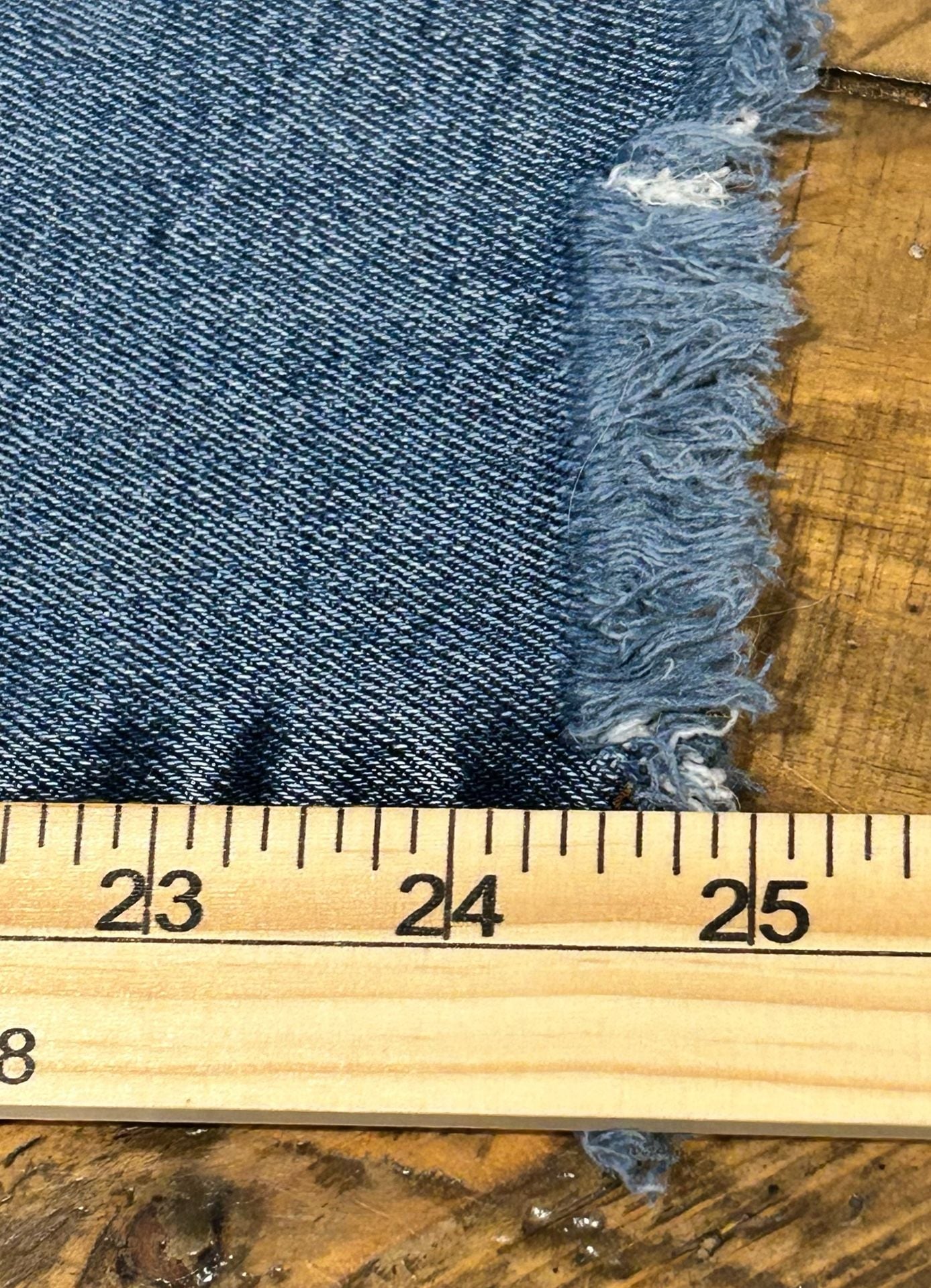 Kensie Jeans Vintage Luxe Straight Raw Hem Size 4/27 Blue Denim 7