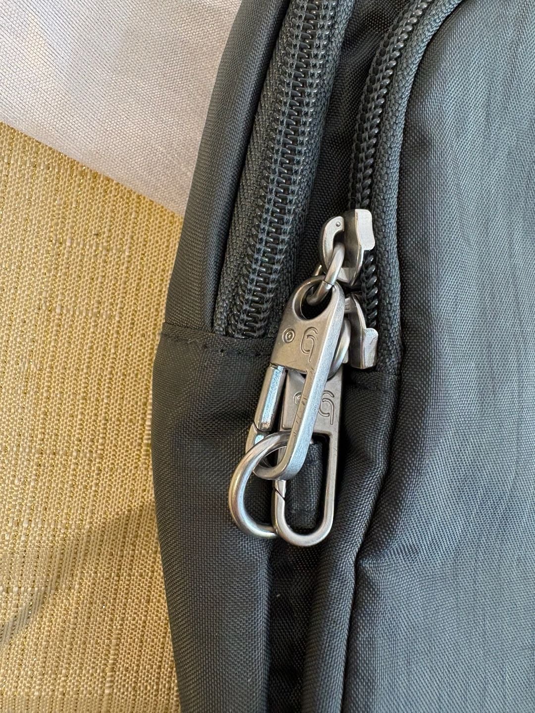 Baggallini grey Nylon Sling Crossbody Bag 4