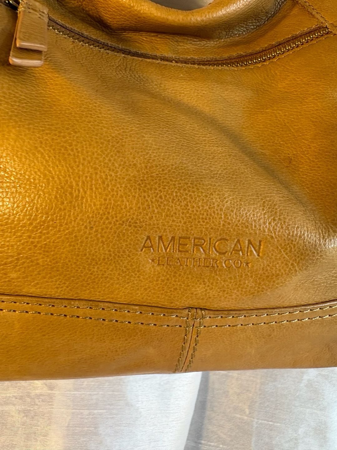 American Leather Co Tan Leather Hobo Shoulder Bag 3