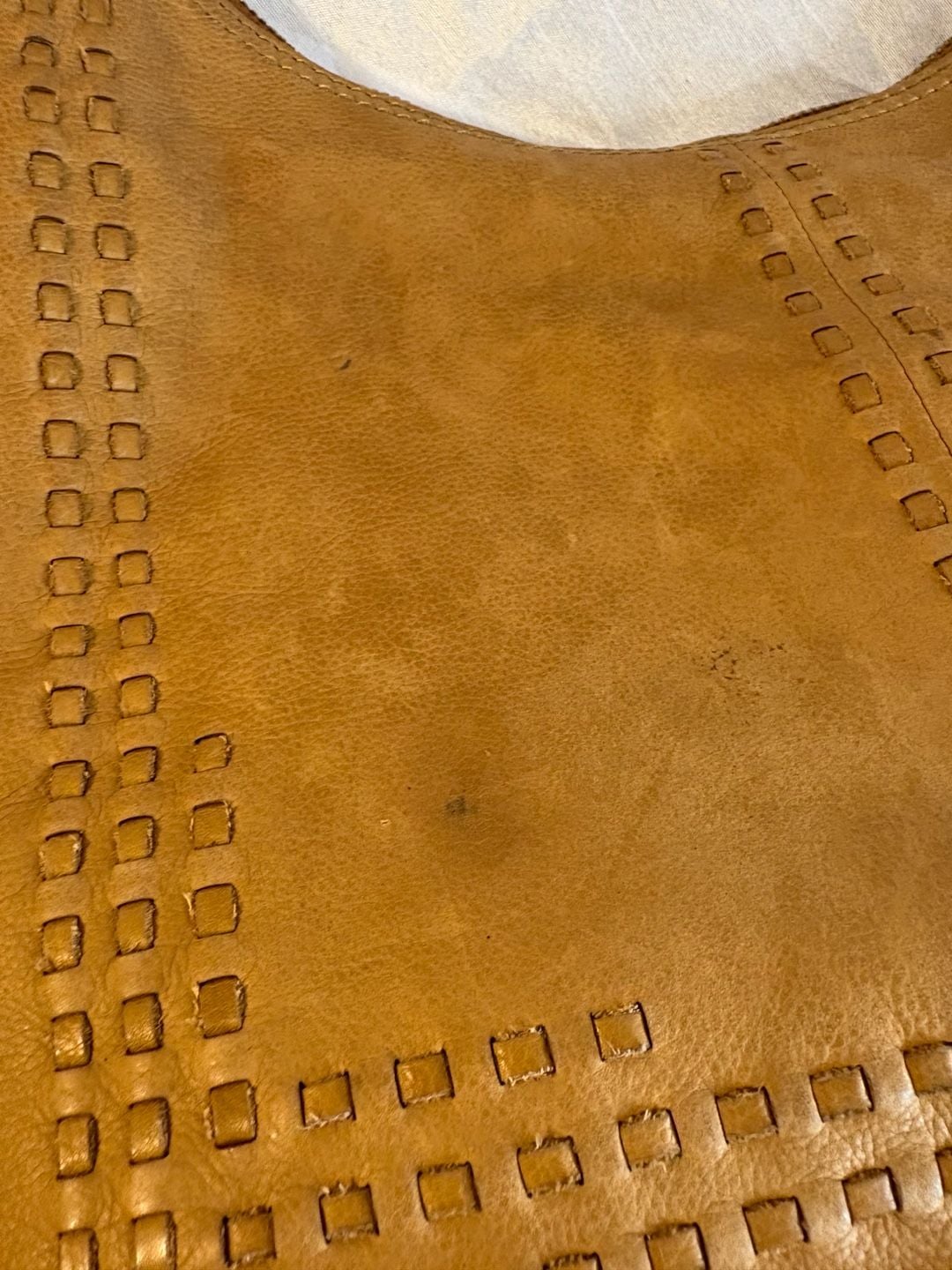 American Leather Co Tan Leather Hobo Shoulder Bag 6