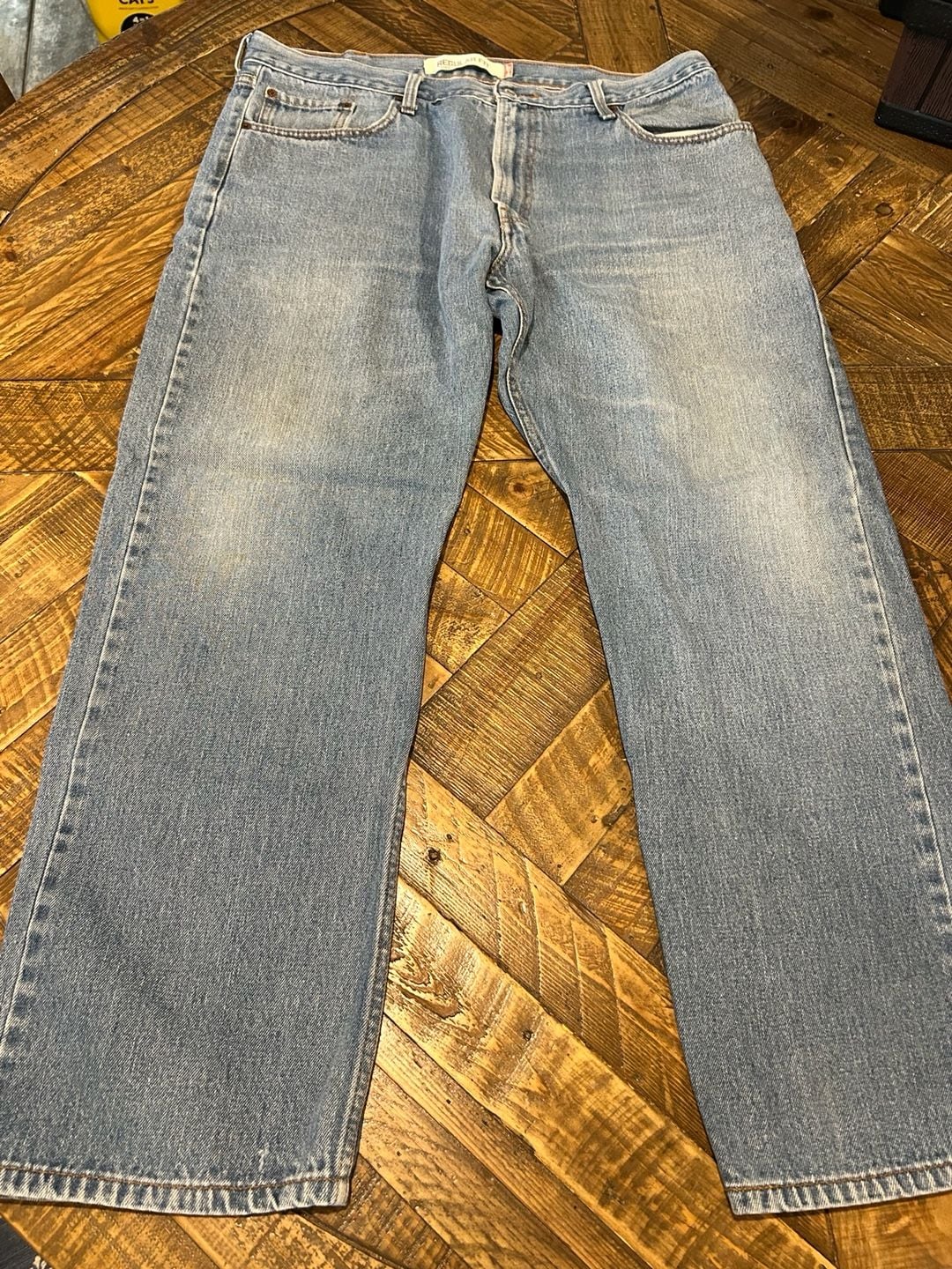 Levi's 505 Regular Fit Jeans 40x32 Blue Denim Regular Straight 4