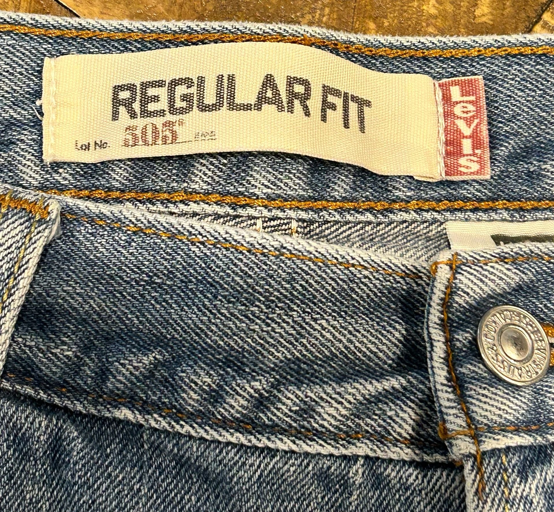 Levi's 505 Regular Fit Jeans 40x32 Blue Denim Regular Straight 6