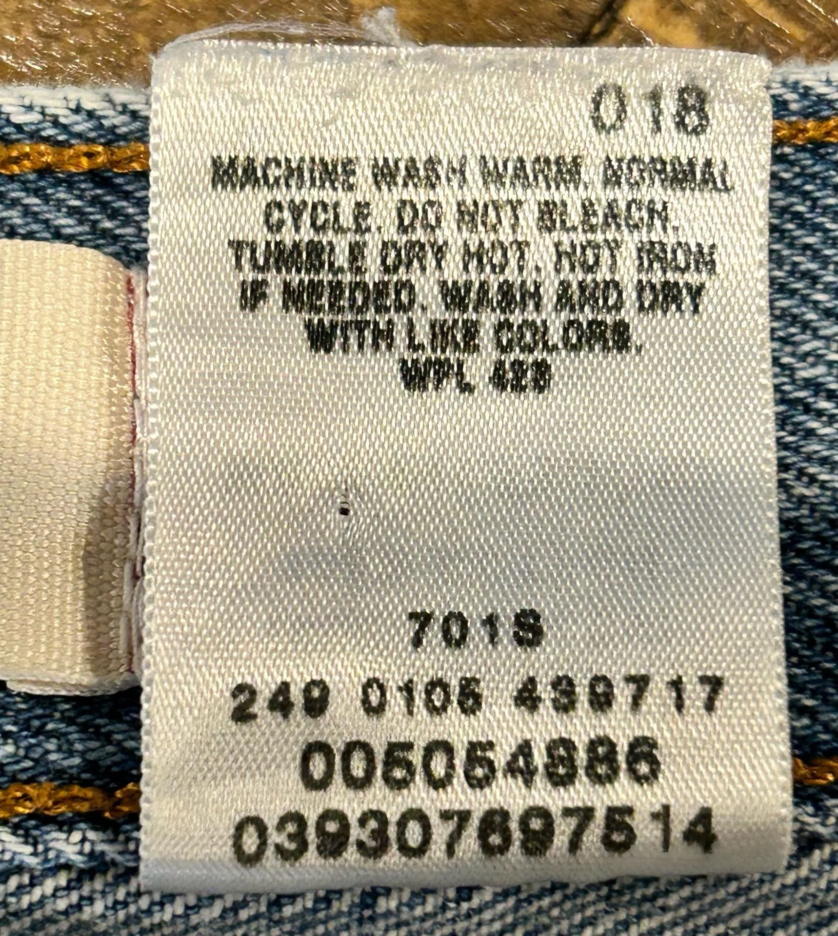 Levi's 505 Regular Fit Jeans 40x32 Blue Denim Regular Straight 7