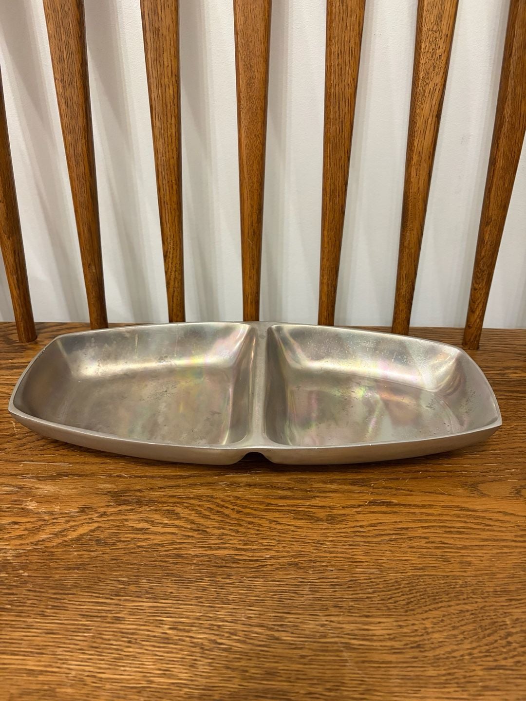 Pottery Barn Barona Divided Serving Tray Metal 1