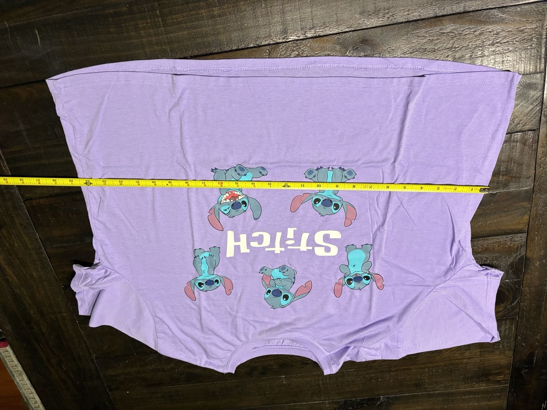 Disney Stitch T-Shirt Size 3XL Purple Graphic Crop Tee 5
