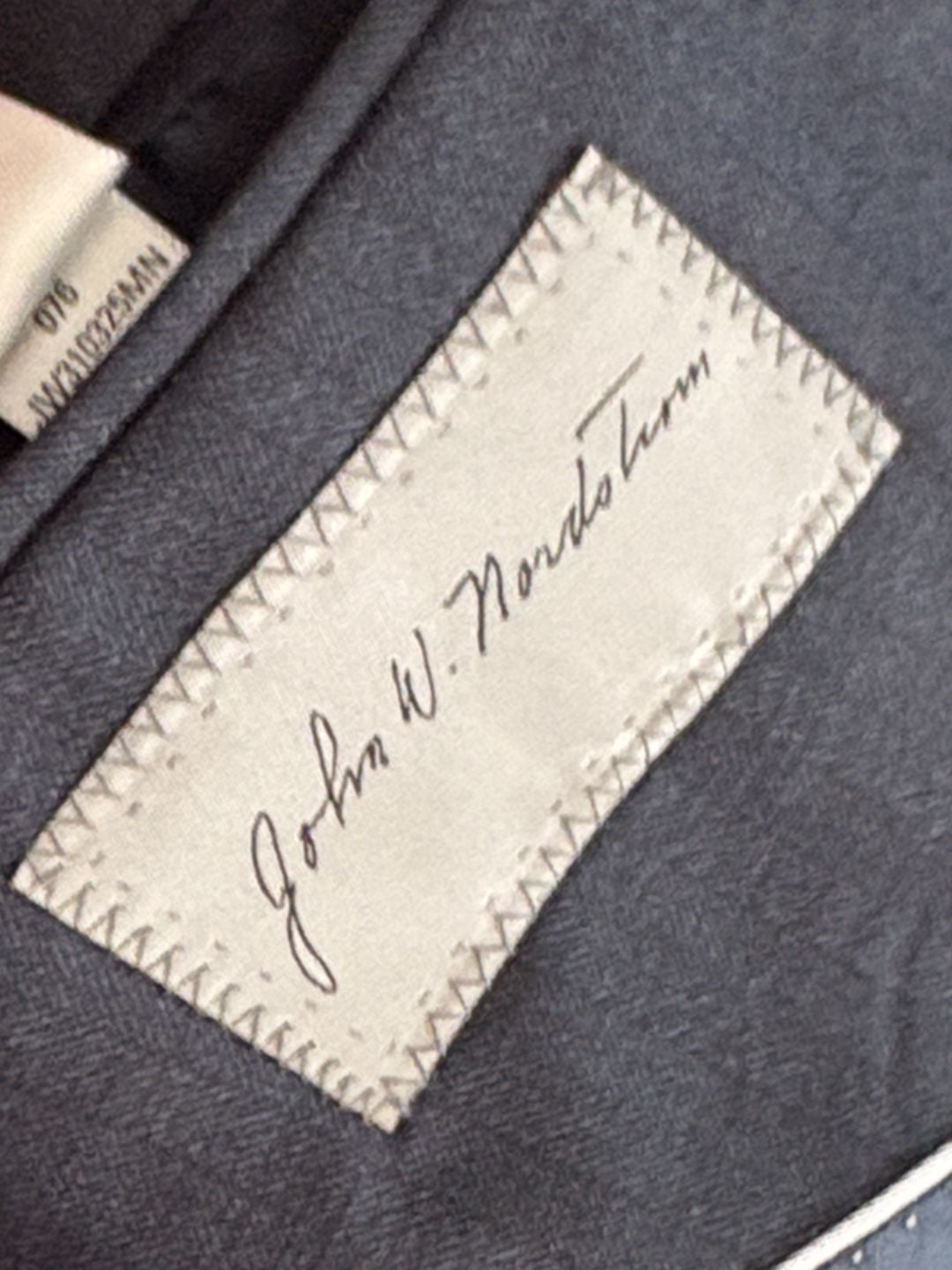 John W. Nordstrom Wool Suit Jacket Blazer Size 46L Charcoal 7