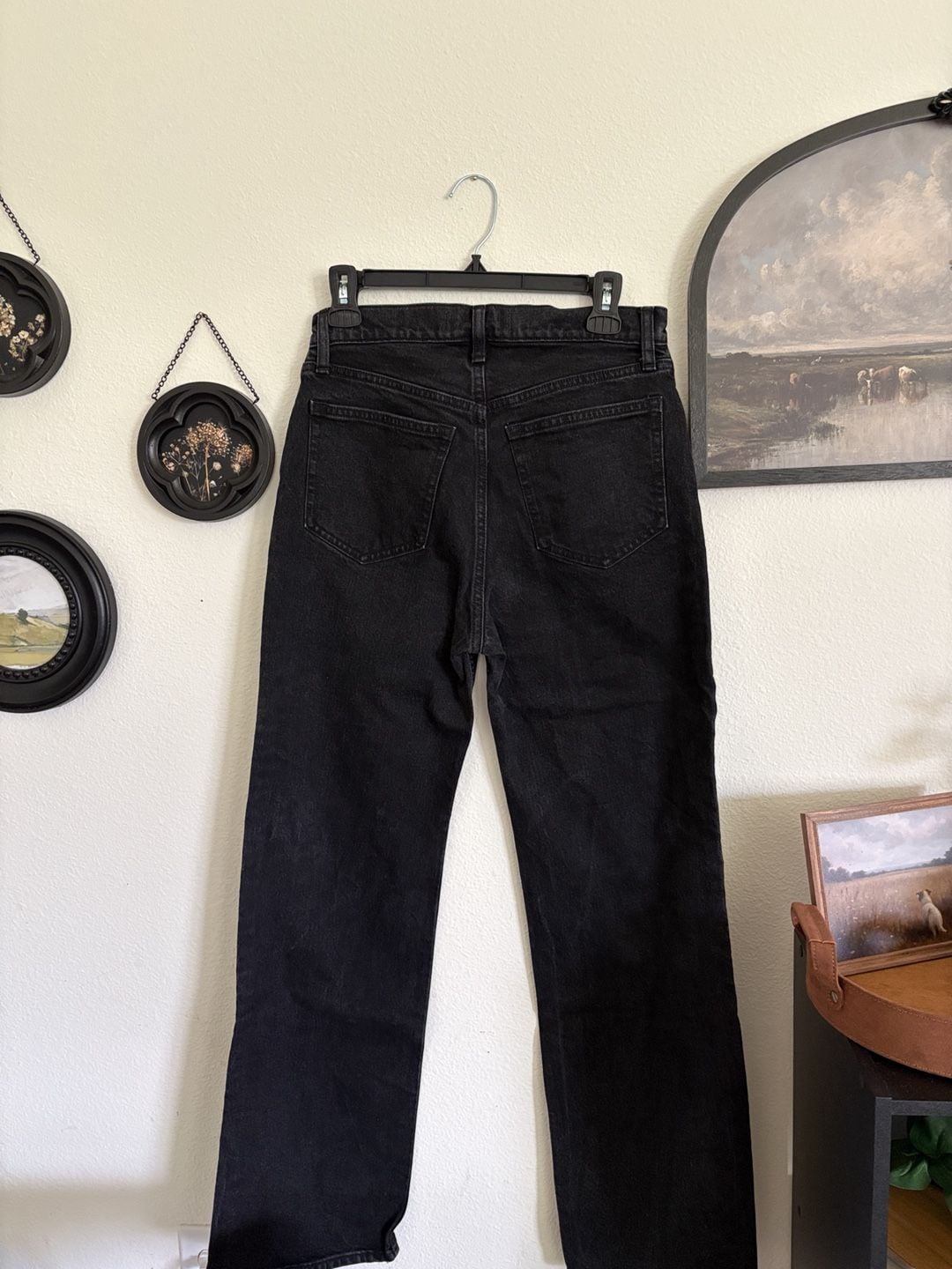 Abercrombie & Fitch The '90s Relaxed Jean Size 27 4R Black High Rise 6