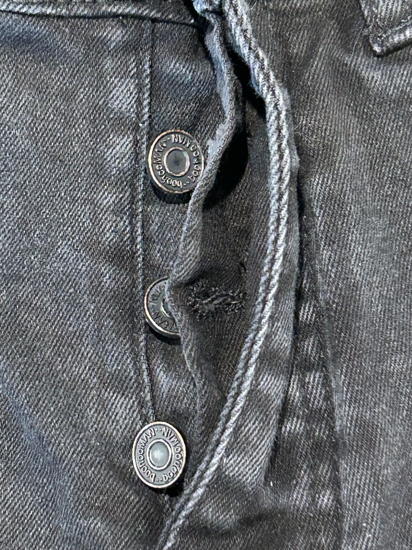 BoohooMAN Distressed Skinny Jeans Size 28 Black 7