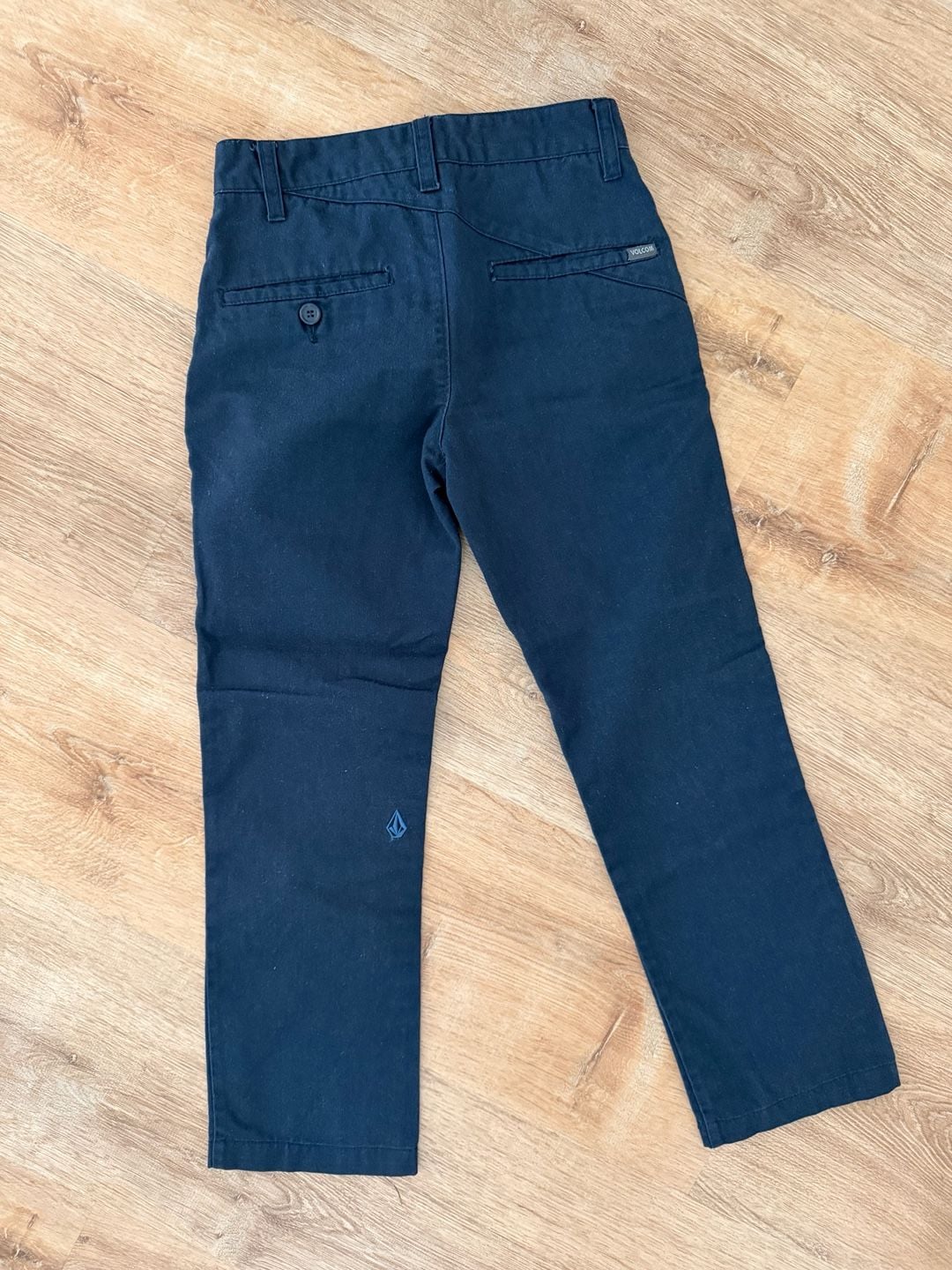 Volcom Chino Pants Size 22/8 Slim Blue Cotton 5