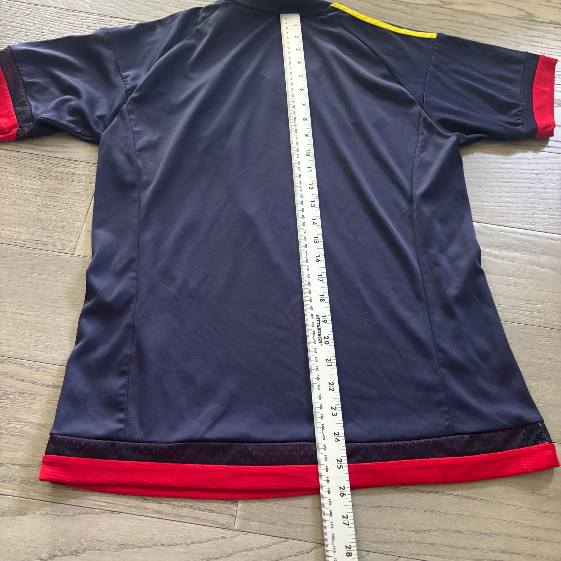 Adidas Colombia Soccer Jersey Size large Blue Yellow Red Climacool 5
