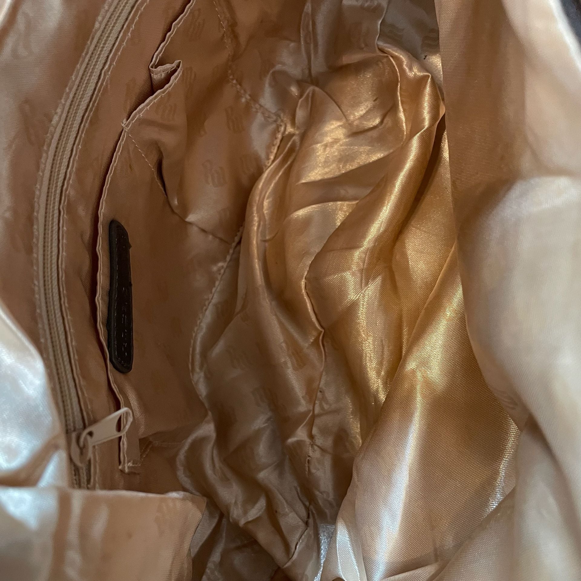 Rocawear Monogram Print Shoulder Bag Metallic Bronze 6