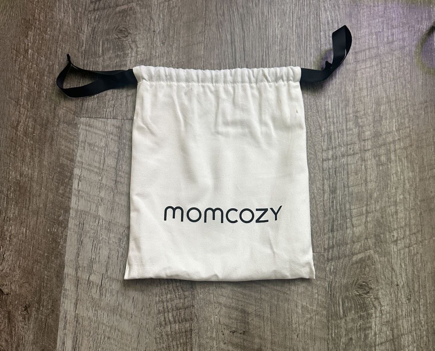 Momcozy Baby Wrap Carrier Black Plaid With Storage Bag 3
