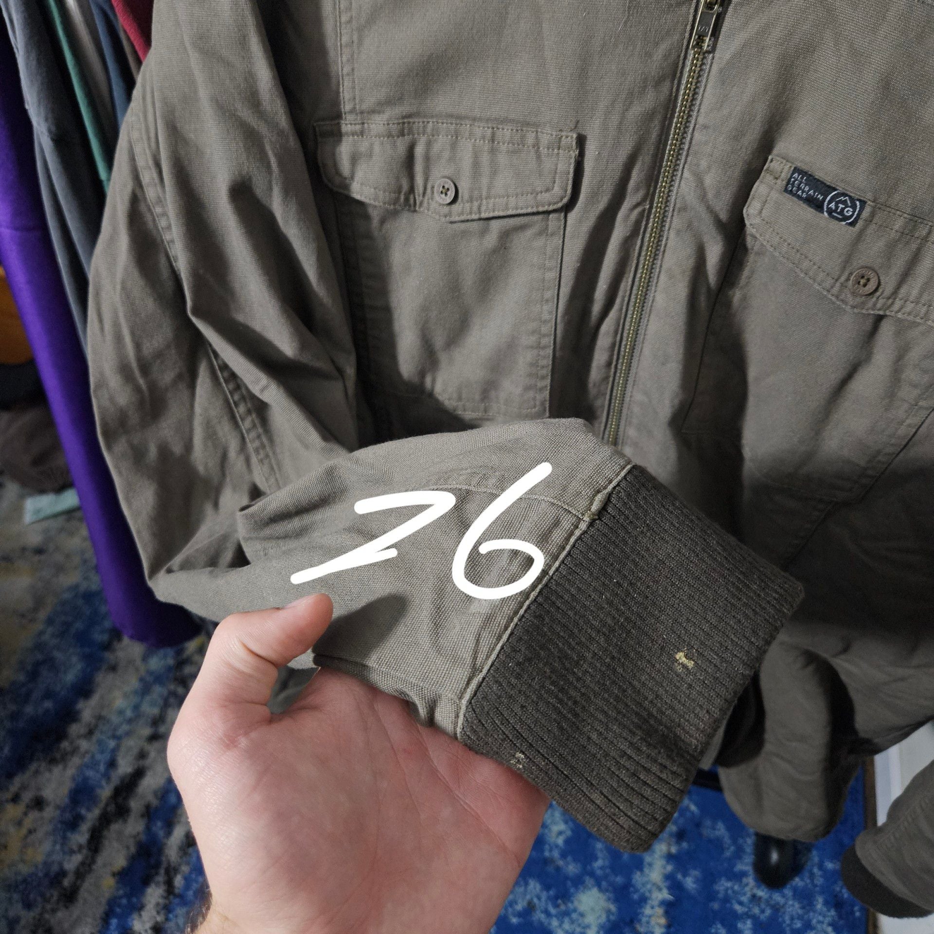 ATG Sherpa Lined Canvas Jacket Size XLT 4