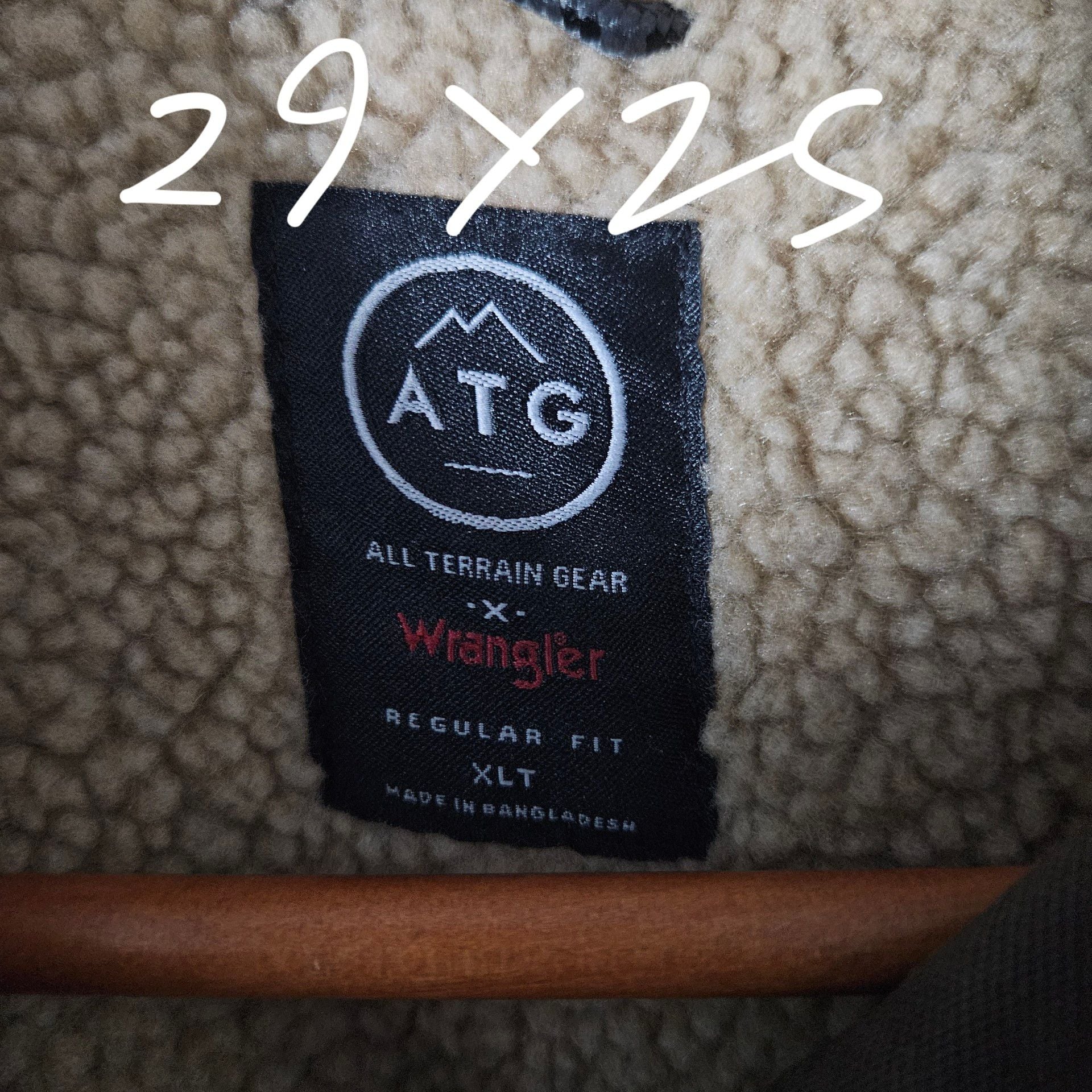 ATG Sherpa Lined Canvas Jacket Size XLT 5